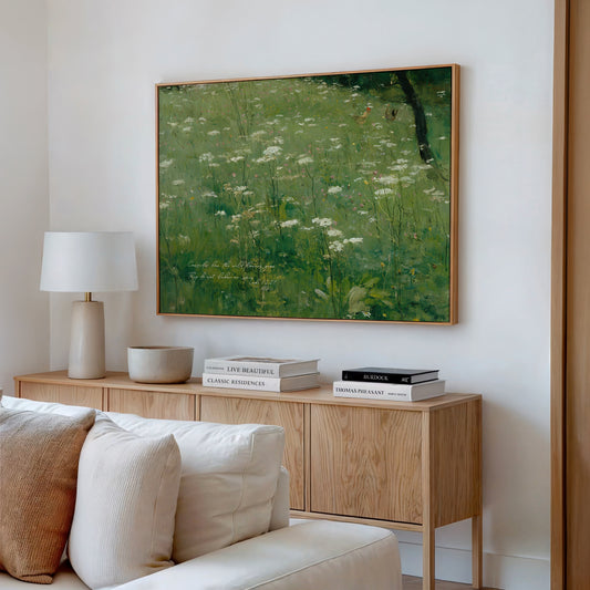 Look At The Wildflowers Grow | Framed Canvas