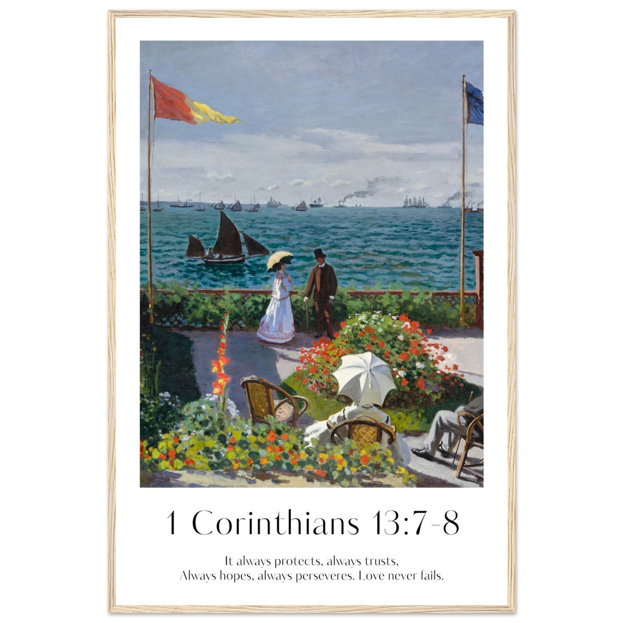 1 Corinthians 13:7-8 Print - The Christian Art Company