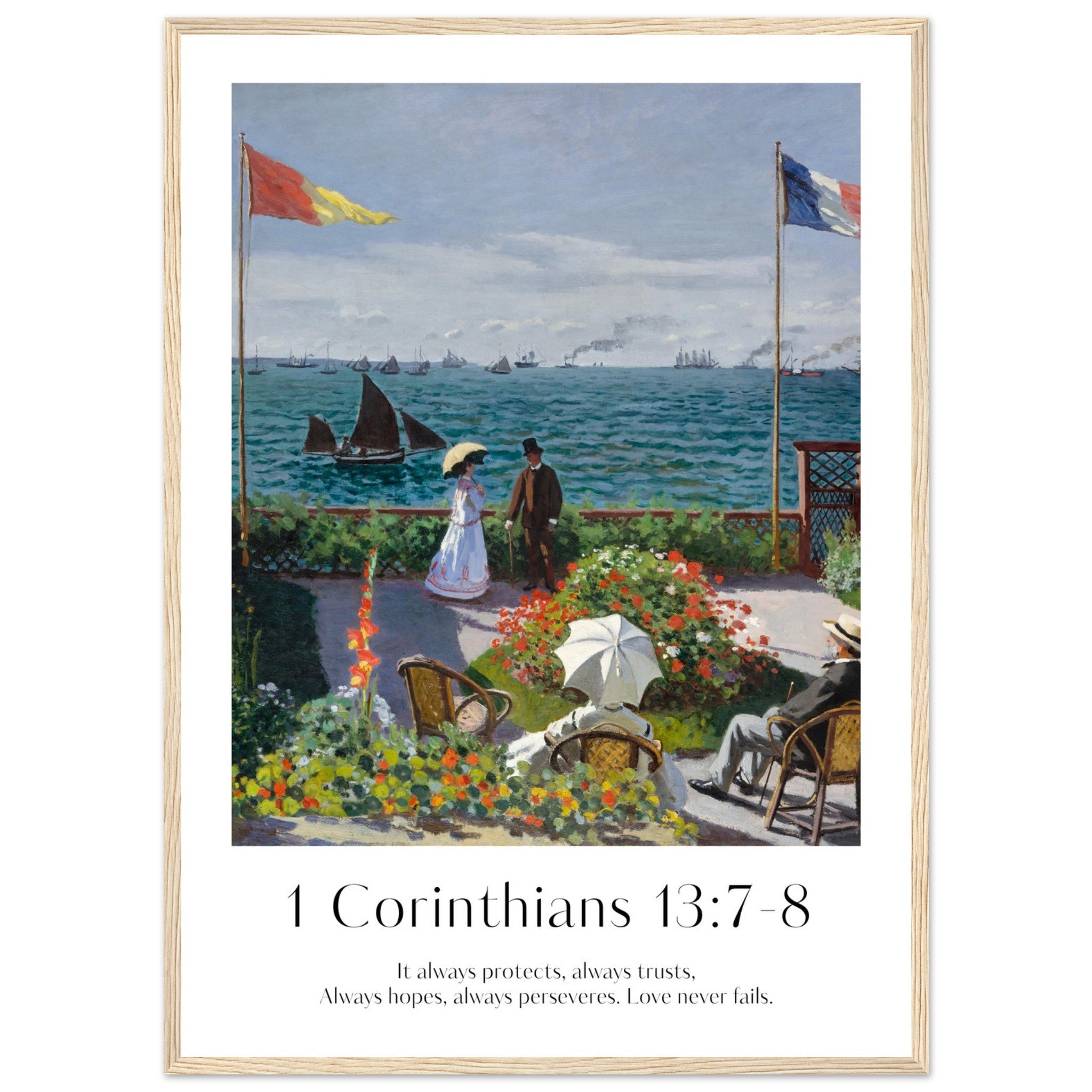 1 Corinthians 13:7-8 Print - The Christian Art Company