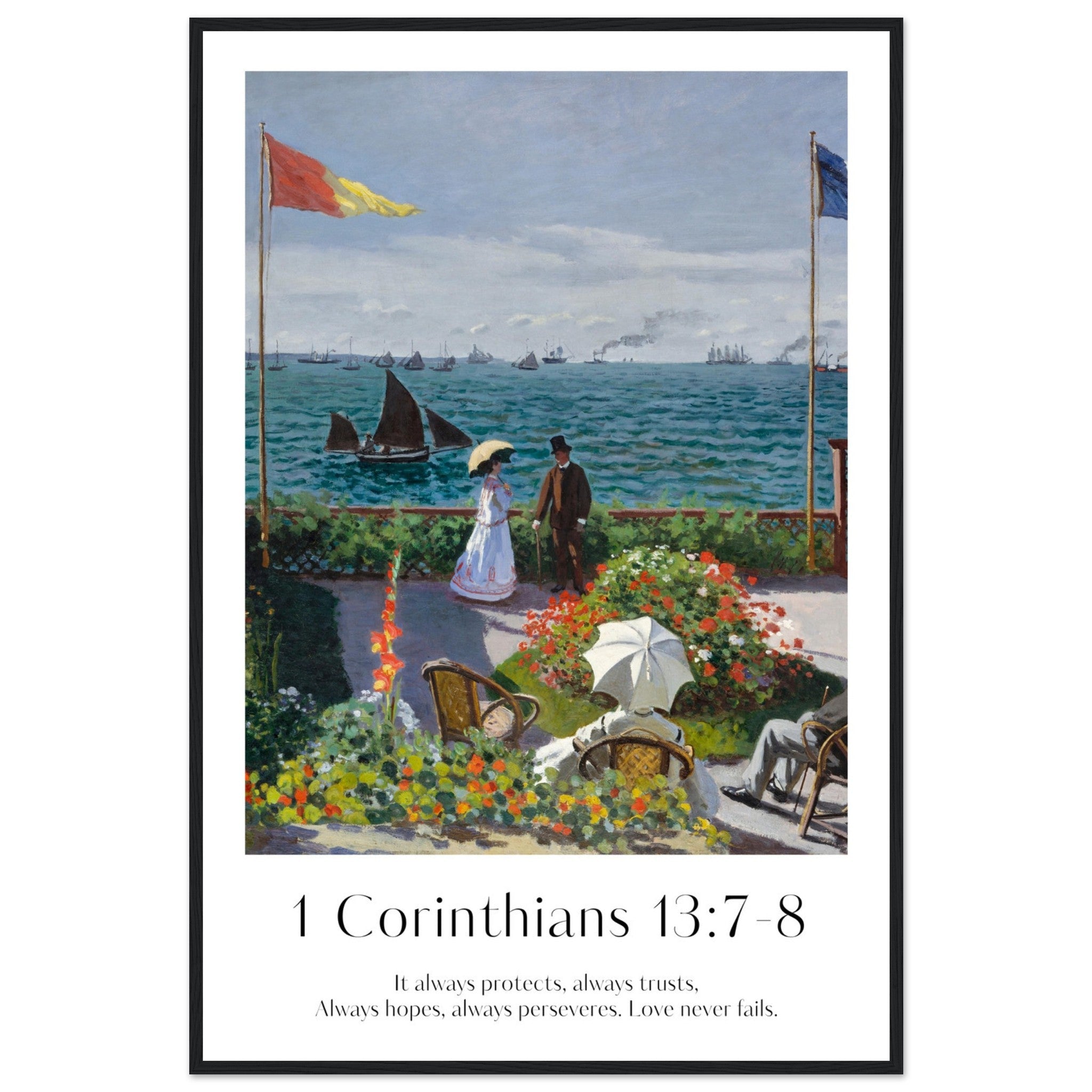 1 Corinthians 13:7-8 Print - The Christian Art Company