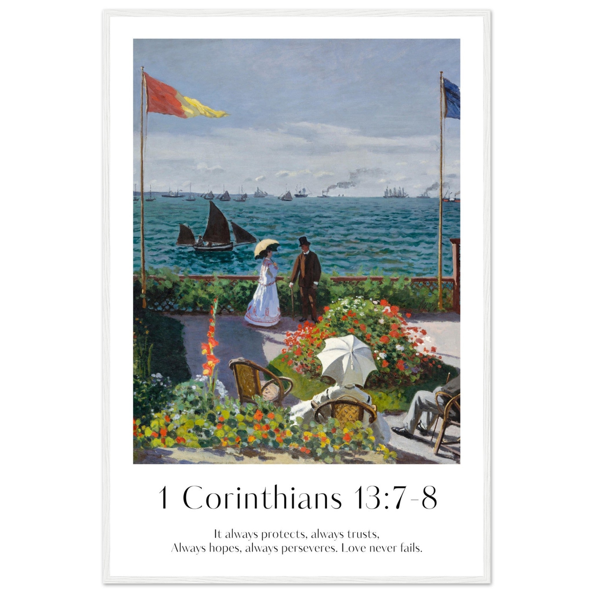 1 Corinthians 13:7-8 Print - The Christian Art Company
