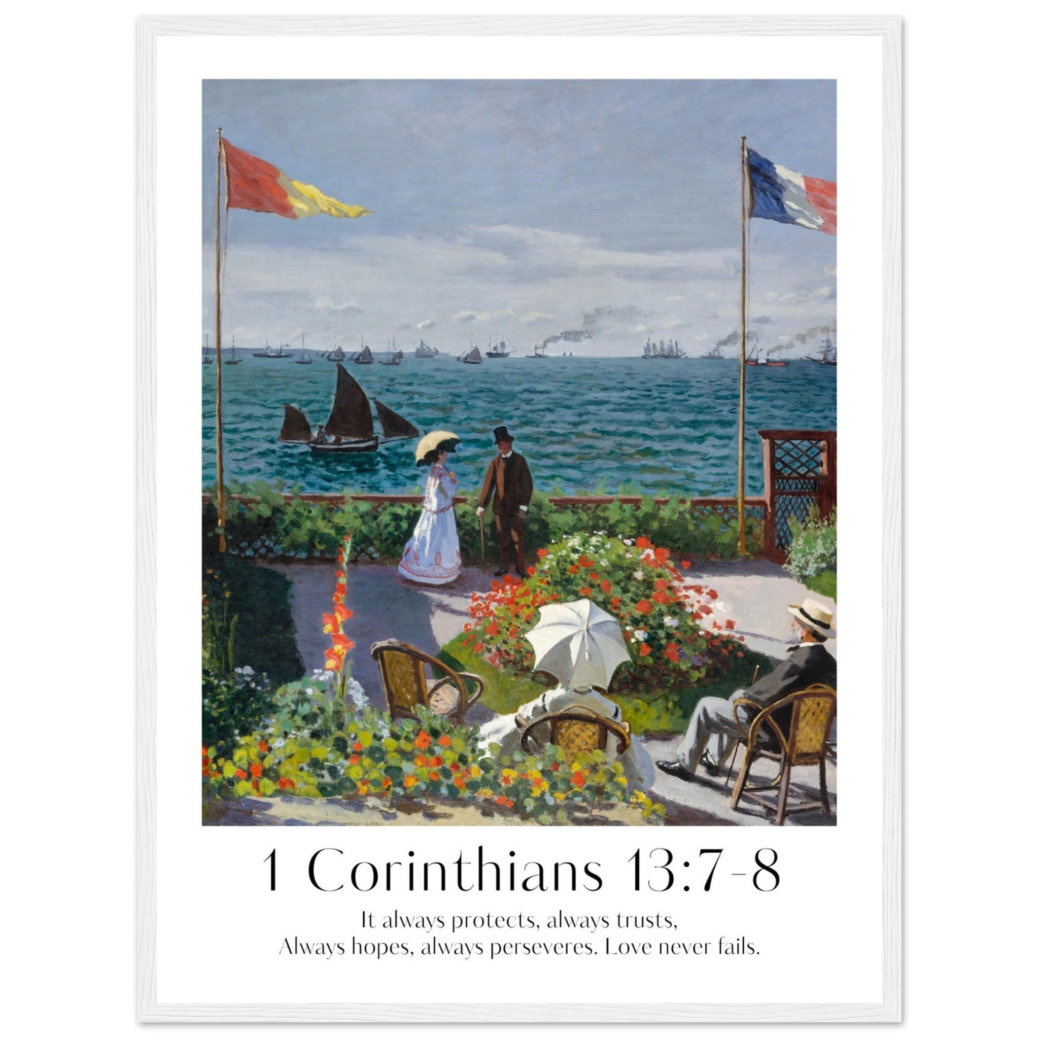 1 Corinthians 13:7-8 Print - The Christian Art Company
