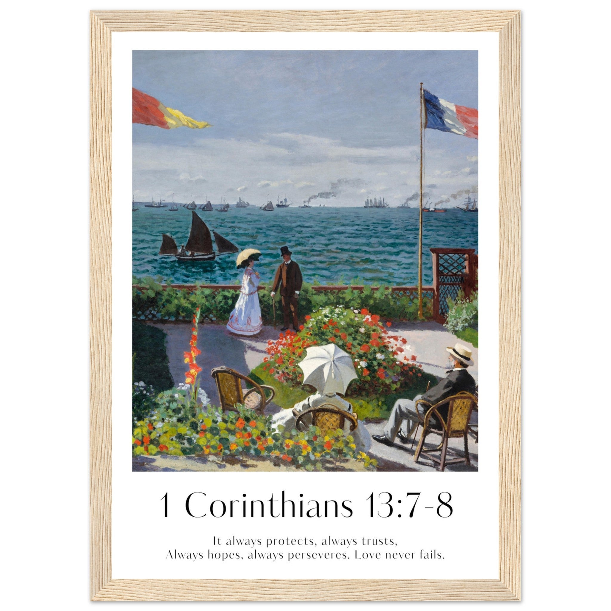 1 Corinthians 13:7-8 Print - The Christian Art Company