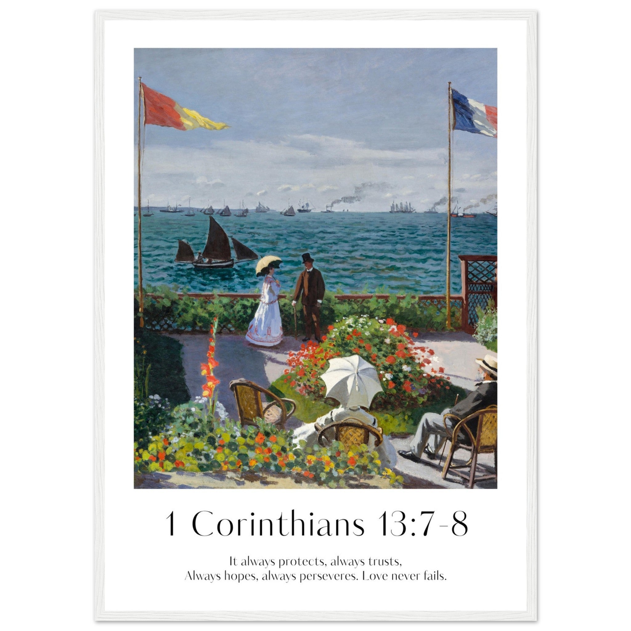 1 Corinthians 13:7-8 Print - The Christian Art Company