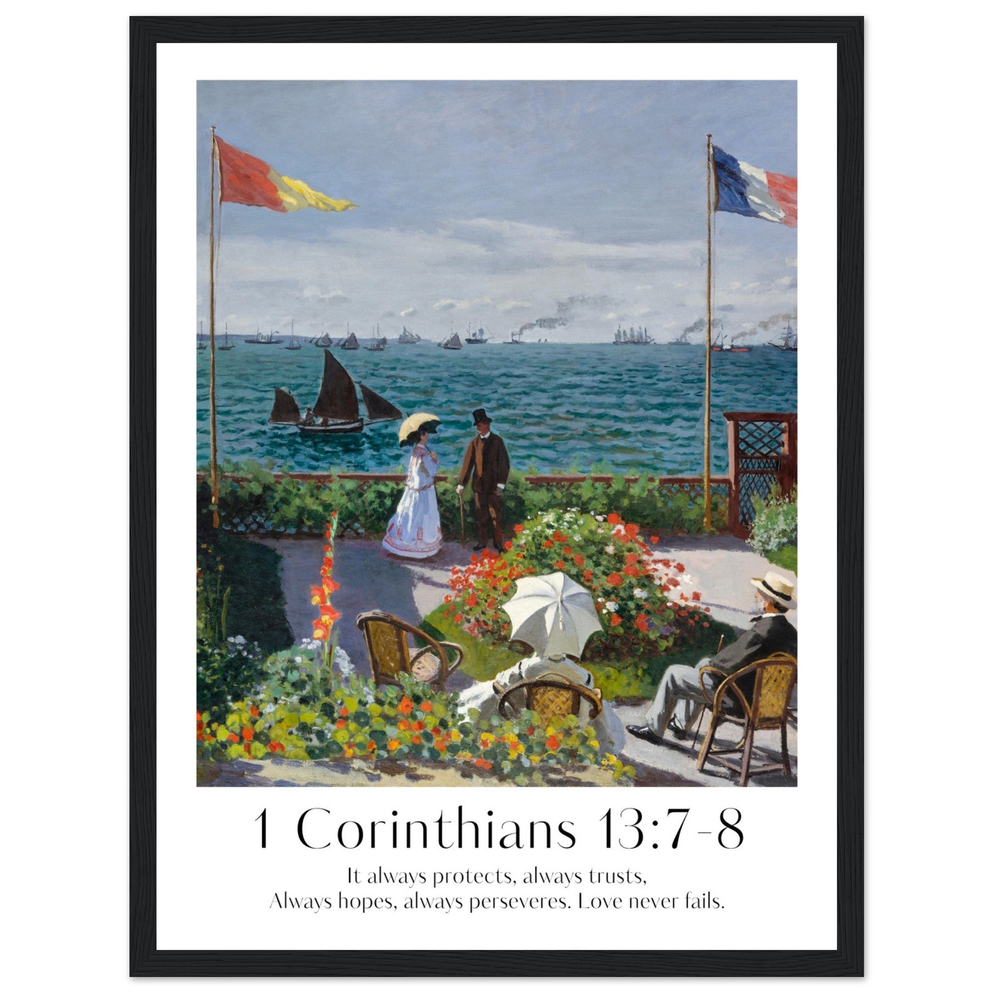 1 Corinthians 13:7-8 Print - The Christian Art Company