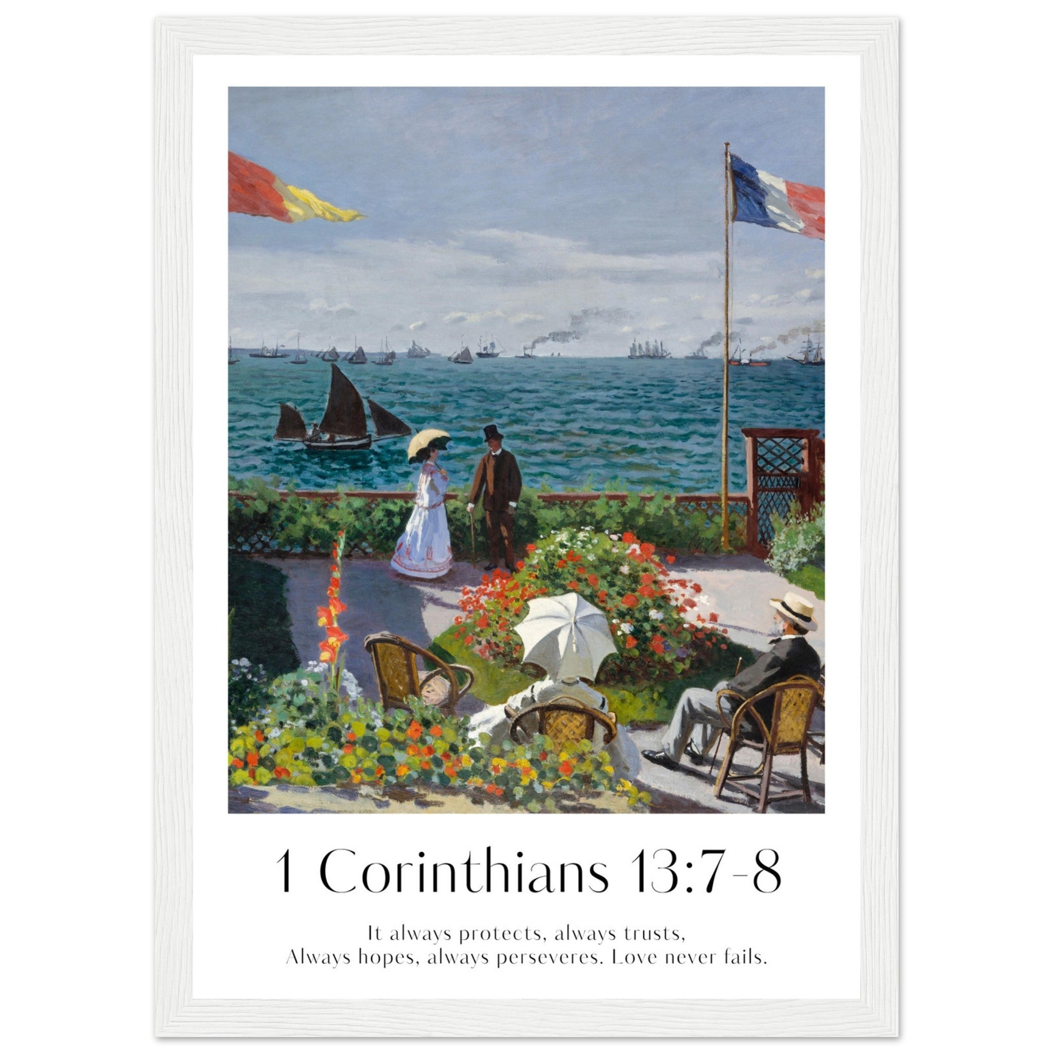 1 Corinthians 13:7-8 Print - The Christian Art Company