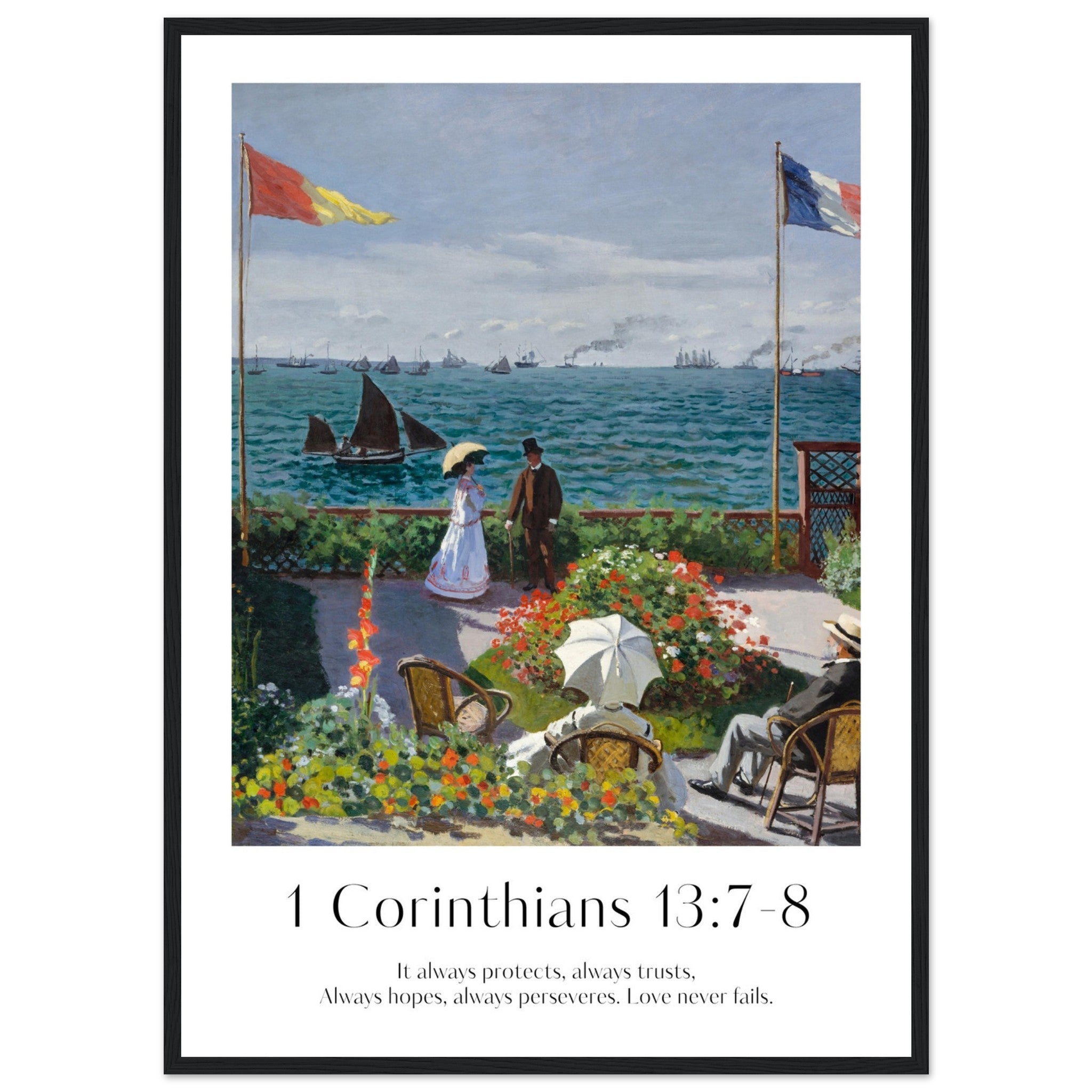 1 Corinthians 13:7-8 Print - The Christian Art Company
