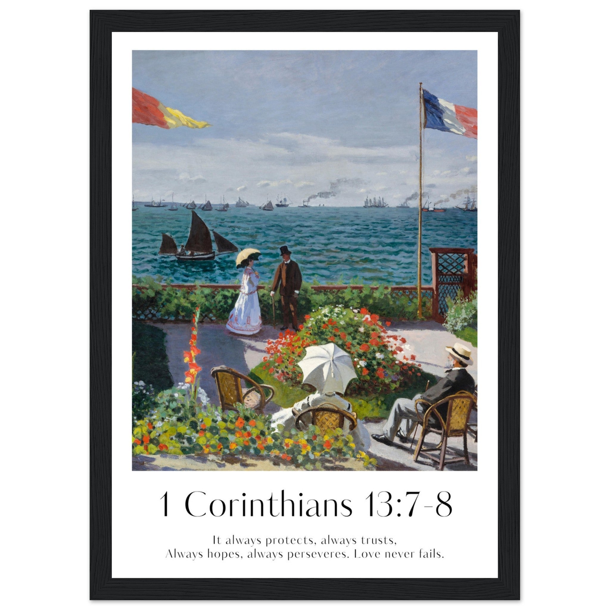1 Corinthians 13:7-8 Print - The Christian Art Company