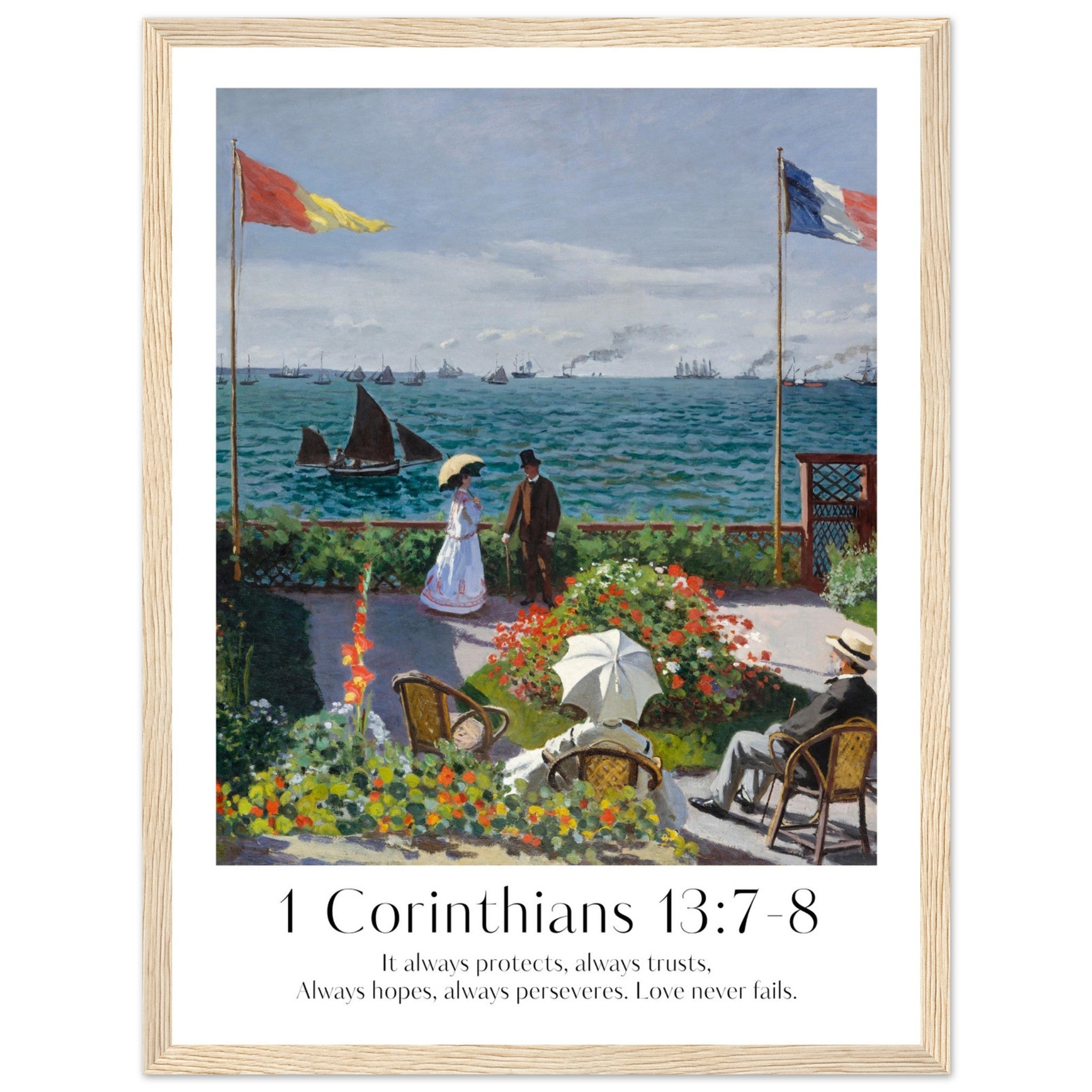 1 Corinthians 13:7-8 Print - The Christian Art Company