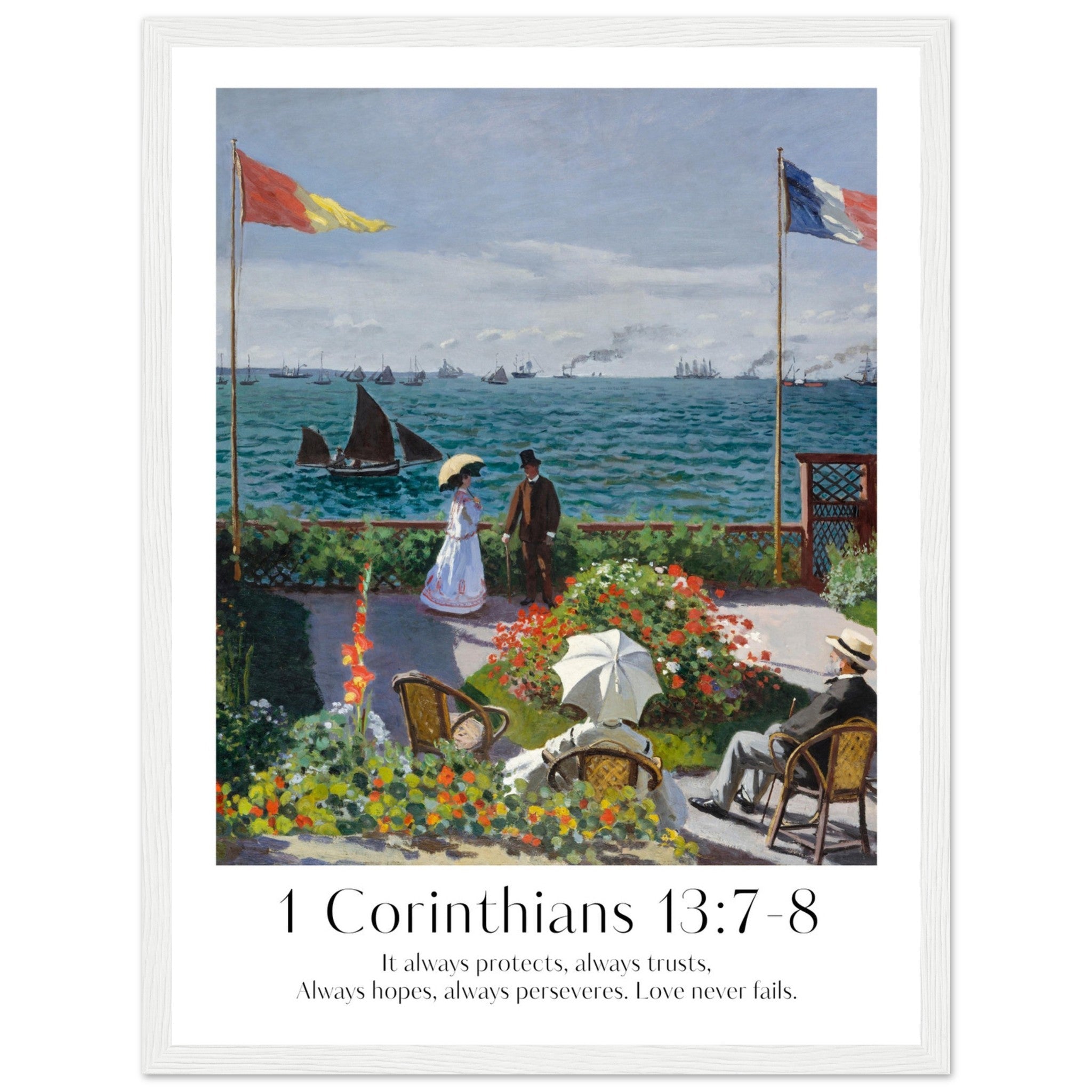 1 Corinthians 13:7-8 Print - The Christian Art Company