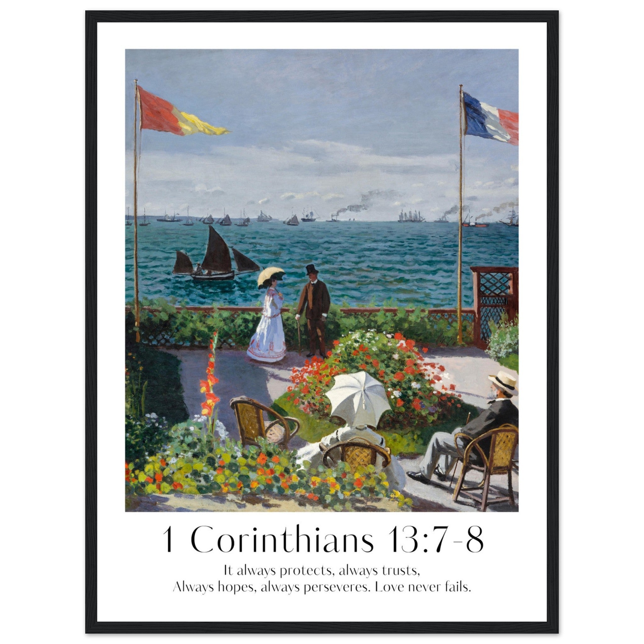 1 Corinthians 13:7-8 Print - The Christian Art Company