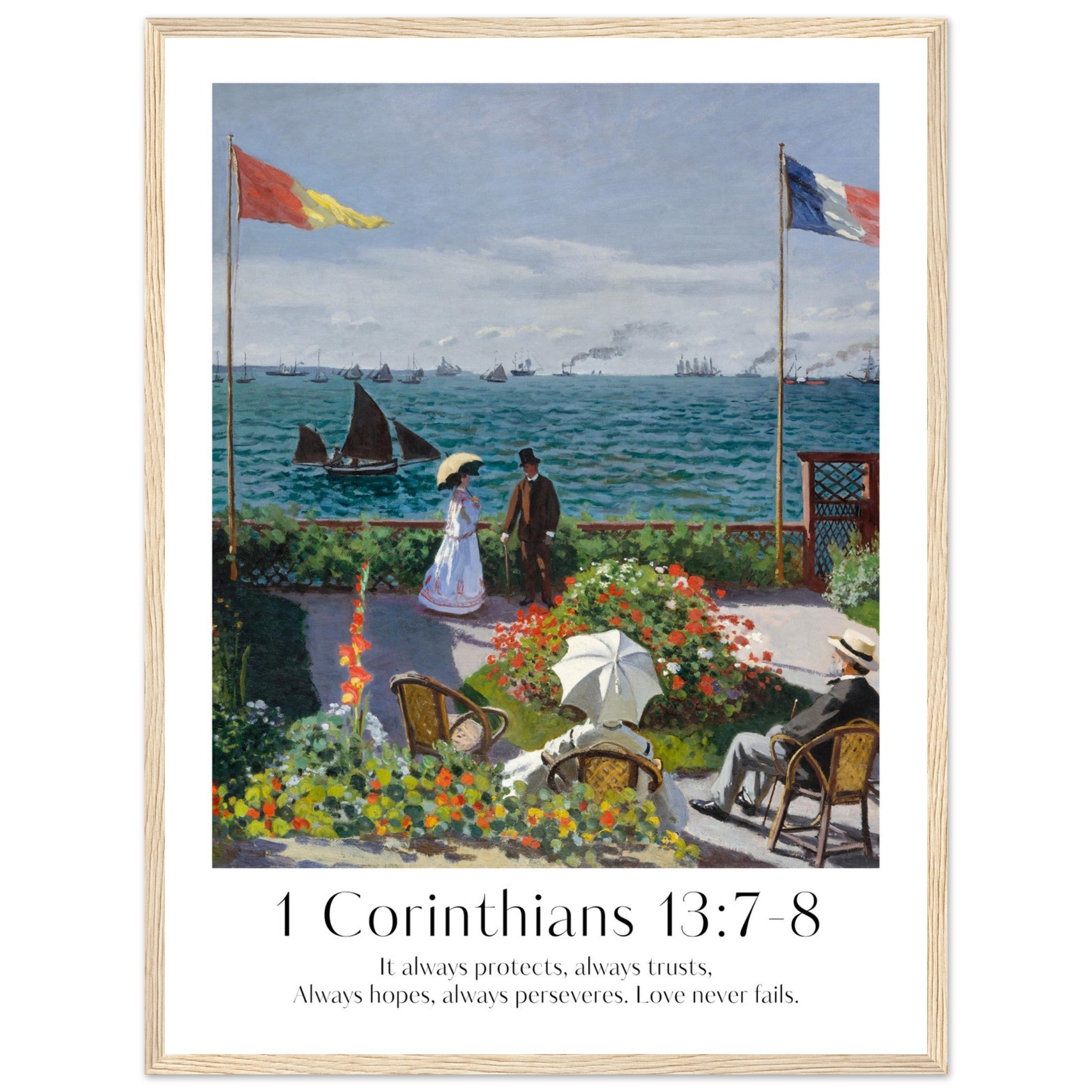 1 Corinthians 13:7-8 Print - The Christian Art Company