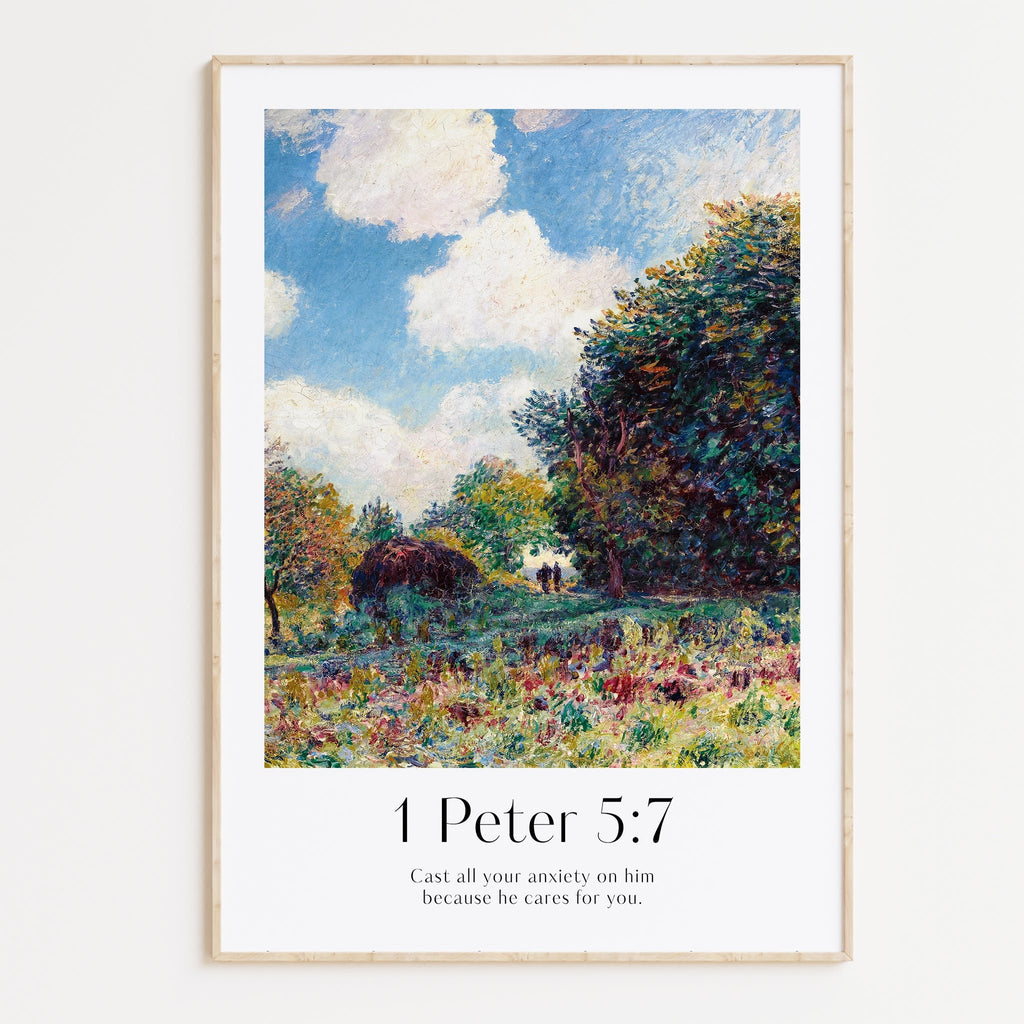 1 Peter 5:7 Print - The Christian Art Company