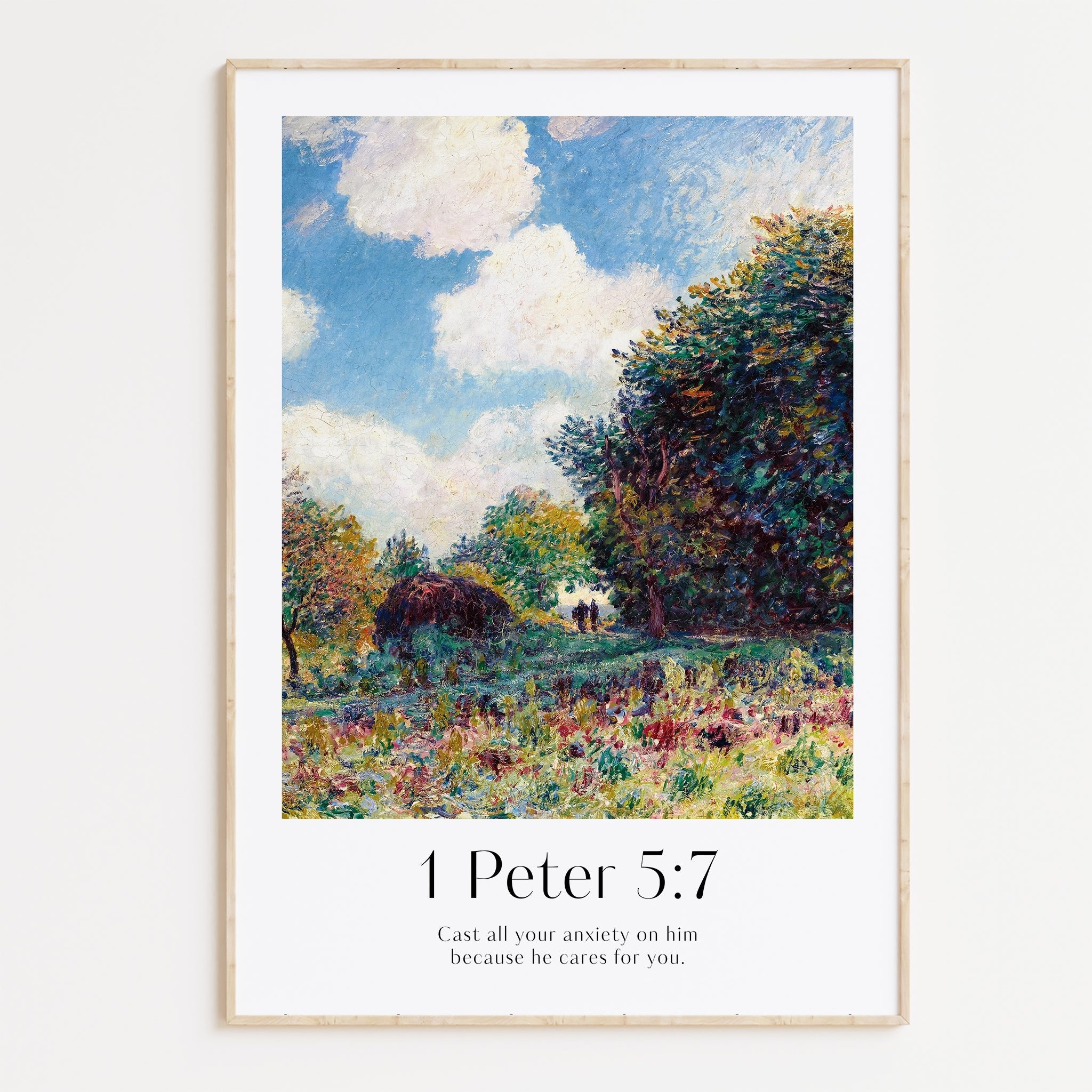 1 Peter 5:7 Print - The Christian Art Company