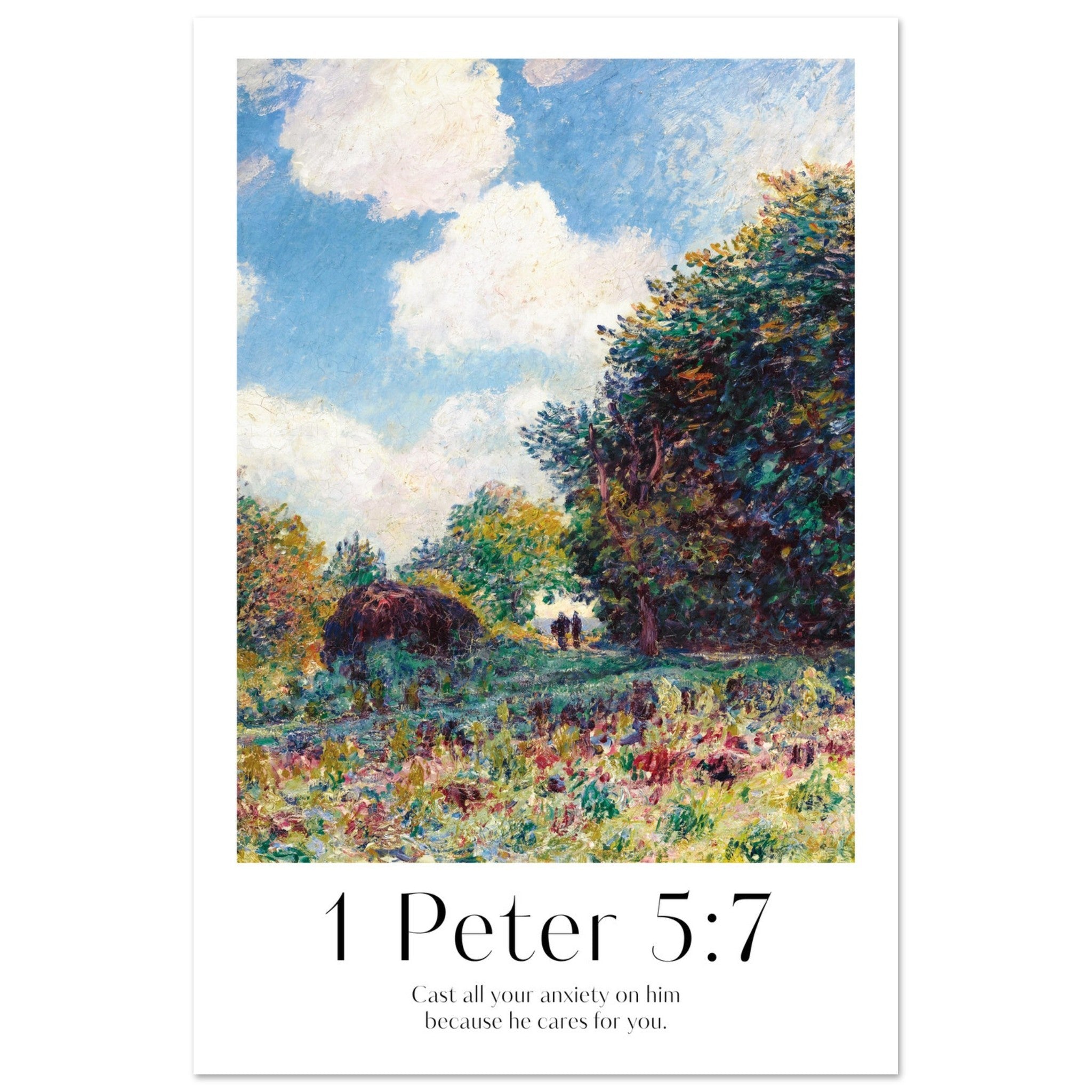 1 Peter 5:7 Print - The Christian Art Company