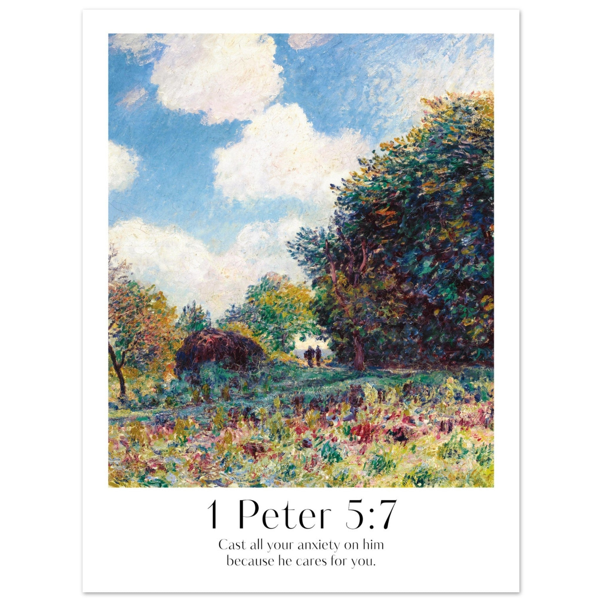 1 Peter 5:7 Print - The Christian Art Company