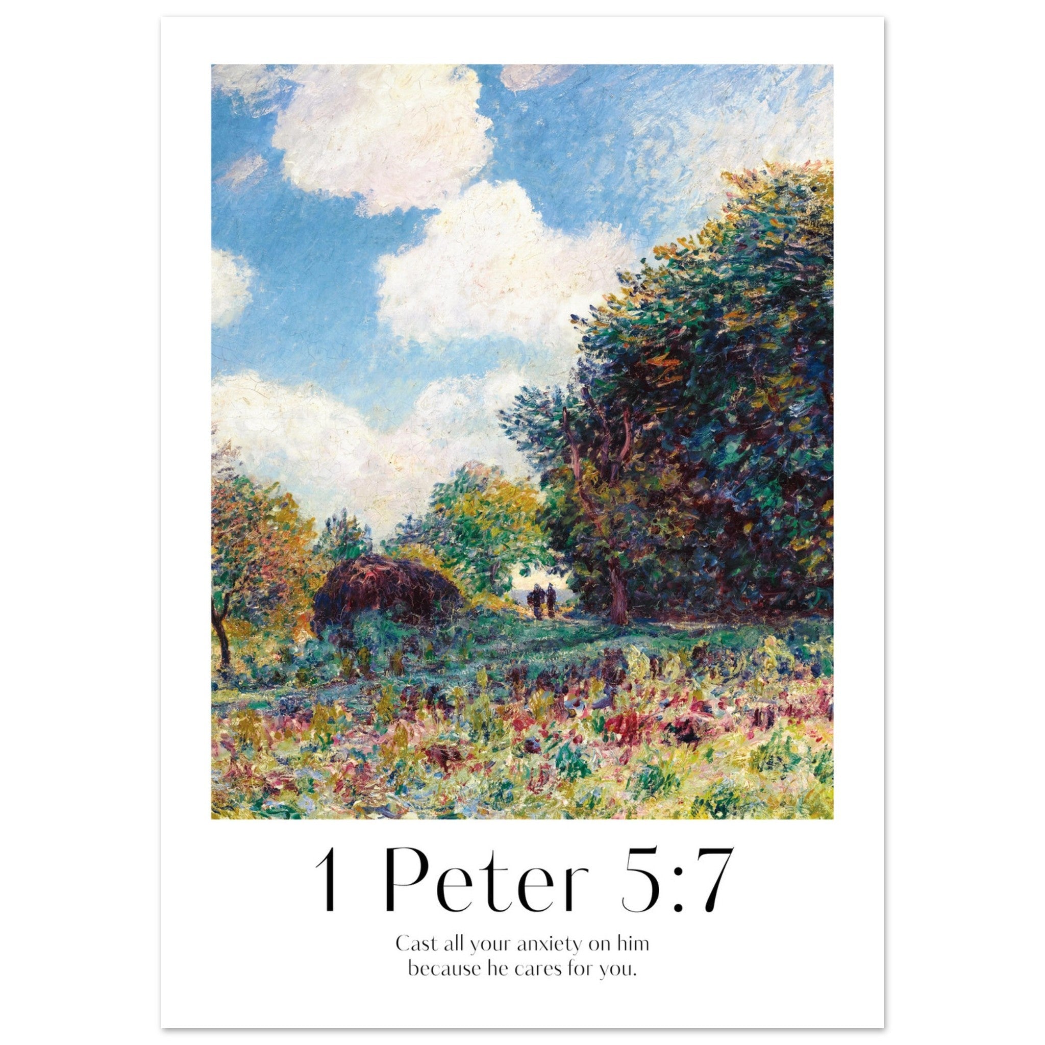 1 Peter 5:7 Print - The Christian Art Company
