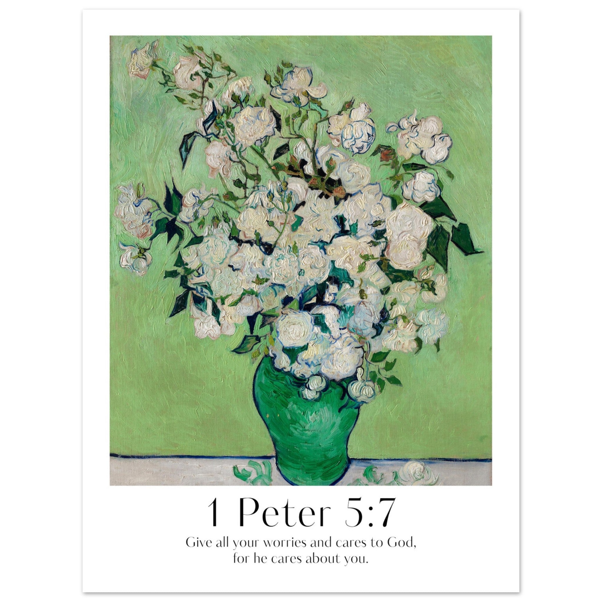 1 Peter 5:7 Print | Van Gogh - The Christian Art Company