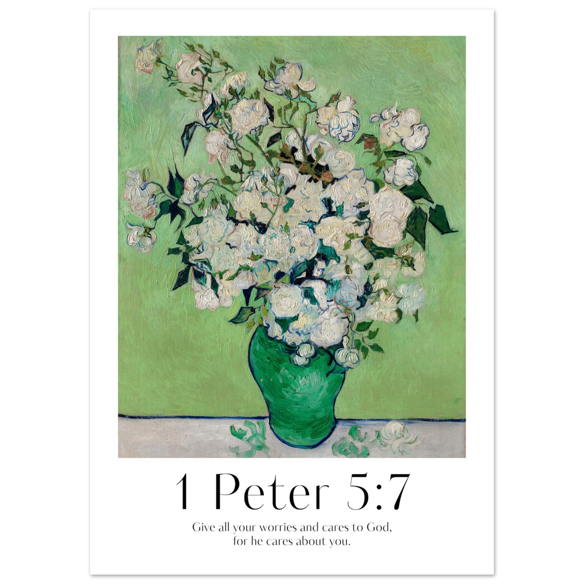 1 Peter 5:7 Print | Van Gogh - The Christian Art Company