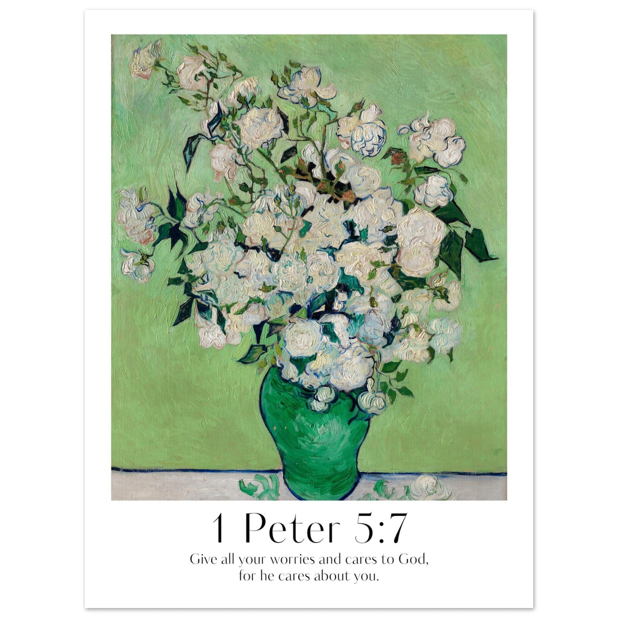 1 Peter 5:7 Print | Van Gogh - The Christian Art Company