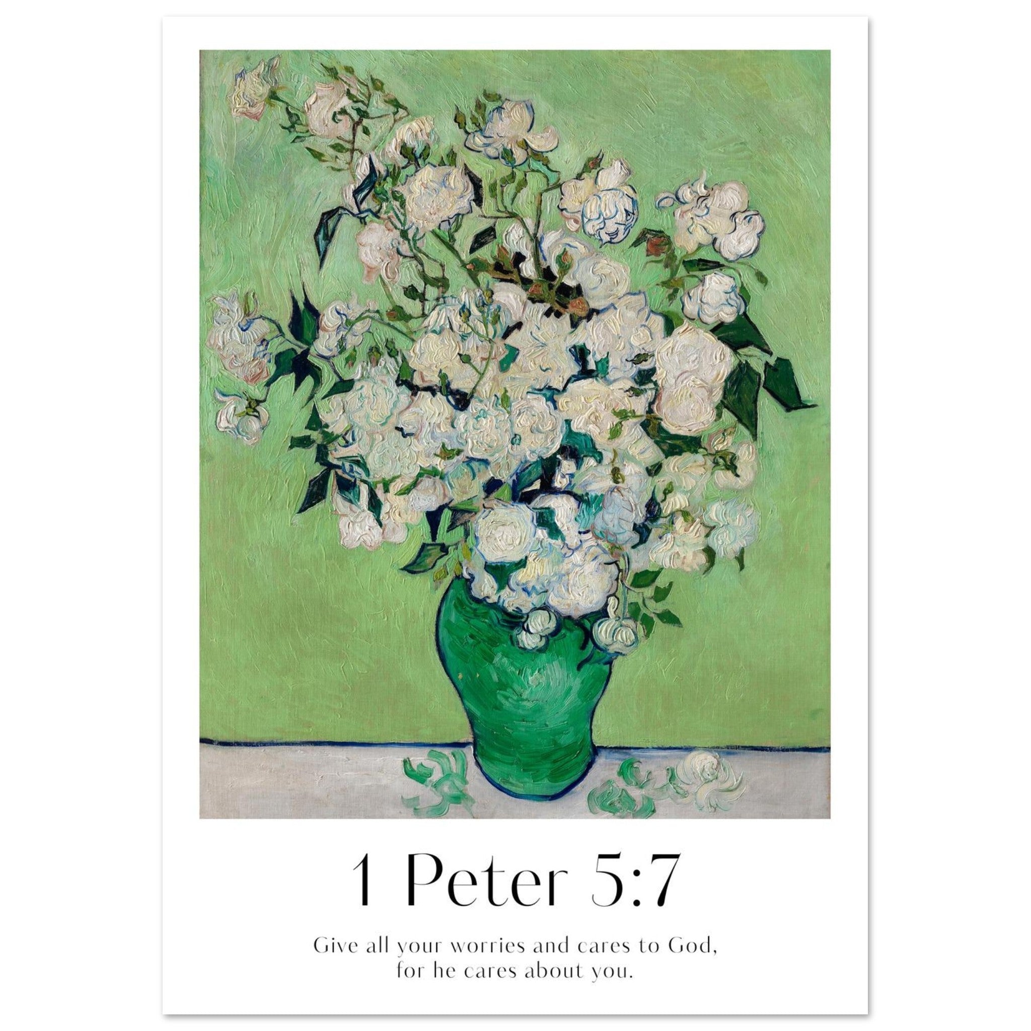 1 Peter 5:7 Print | Van Gogh - The Christian Art Company