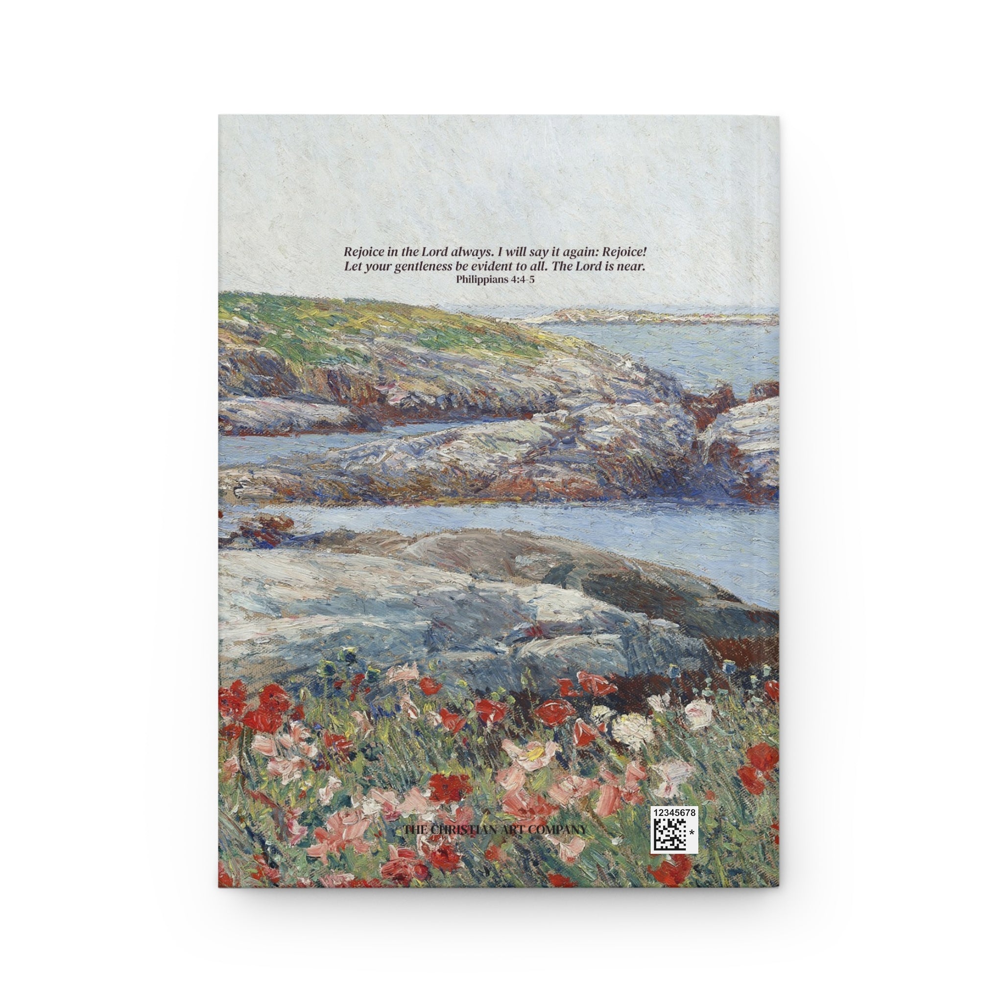 Personalized Bible Verse Journal | Seascape Poppies
