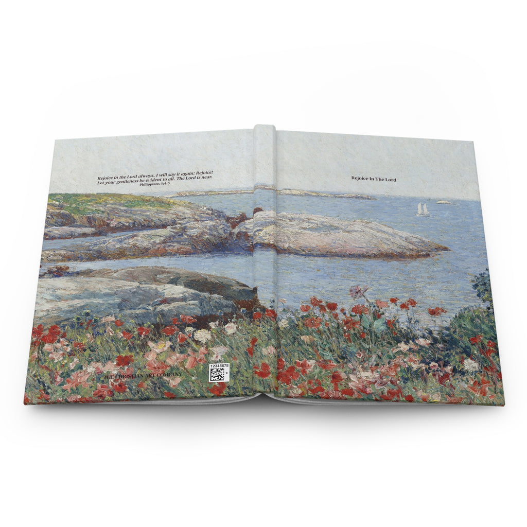 Personalized Bible Verse Journal | Seascape Poppies