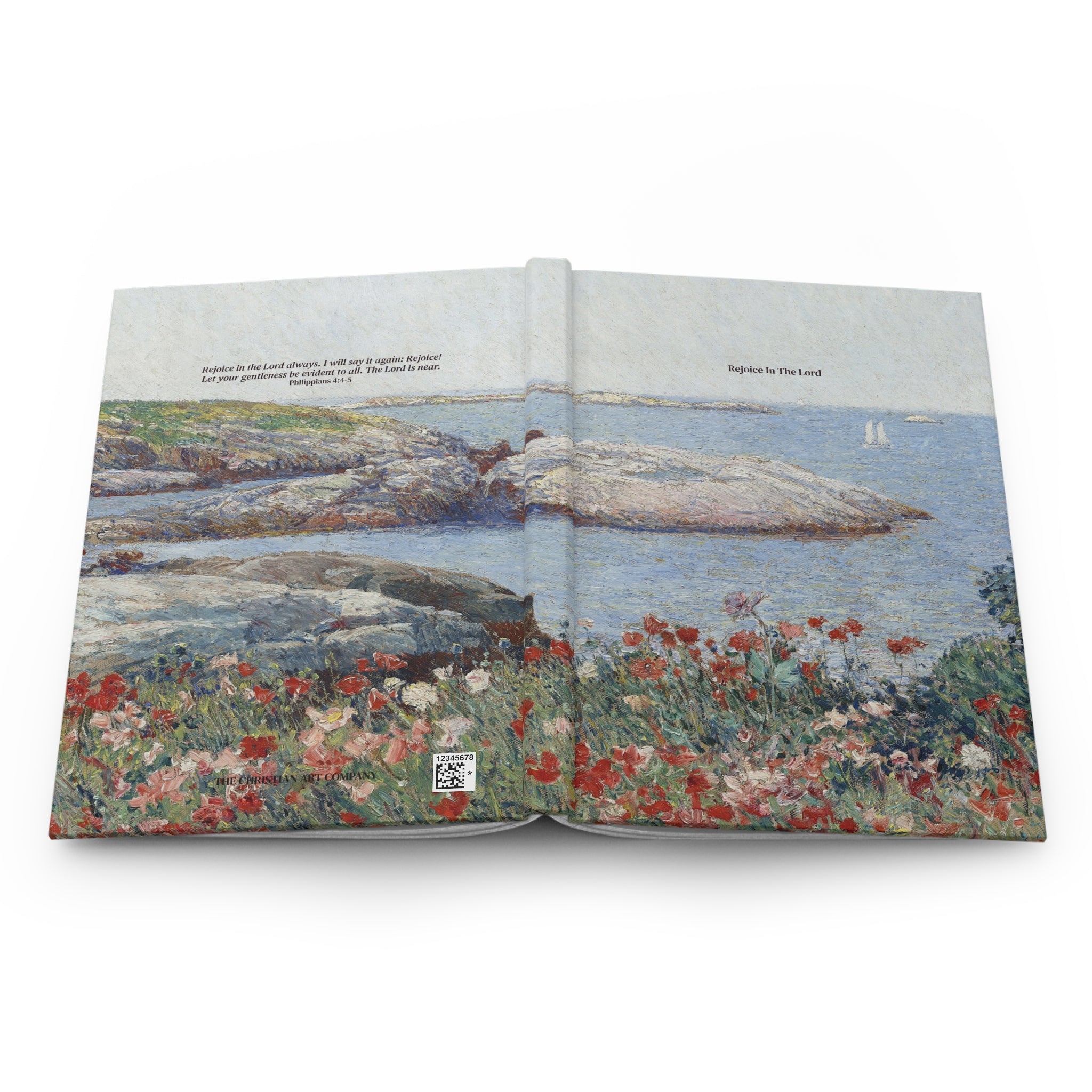 Personalized Bible Verse Journal | Seascape Poppies