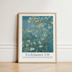 A large custom Christian Print with a beautiful Van Gogh Design and a bible verse