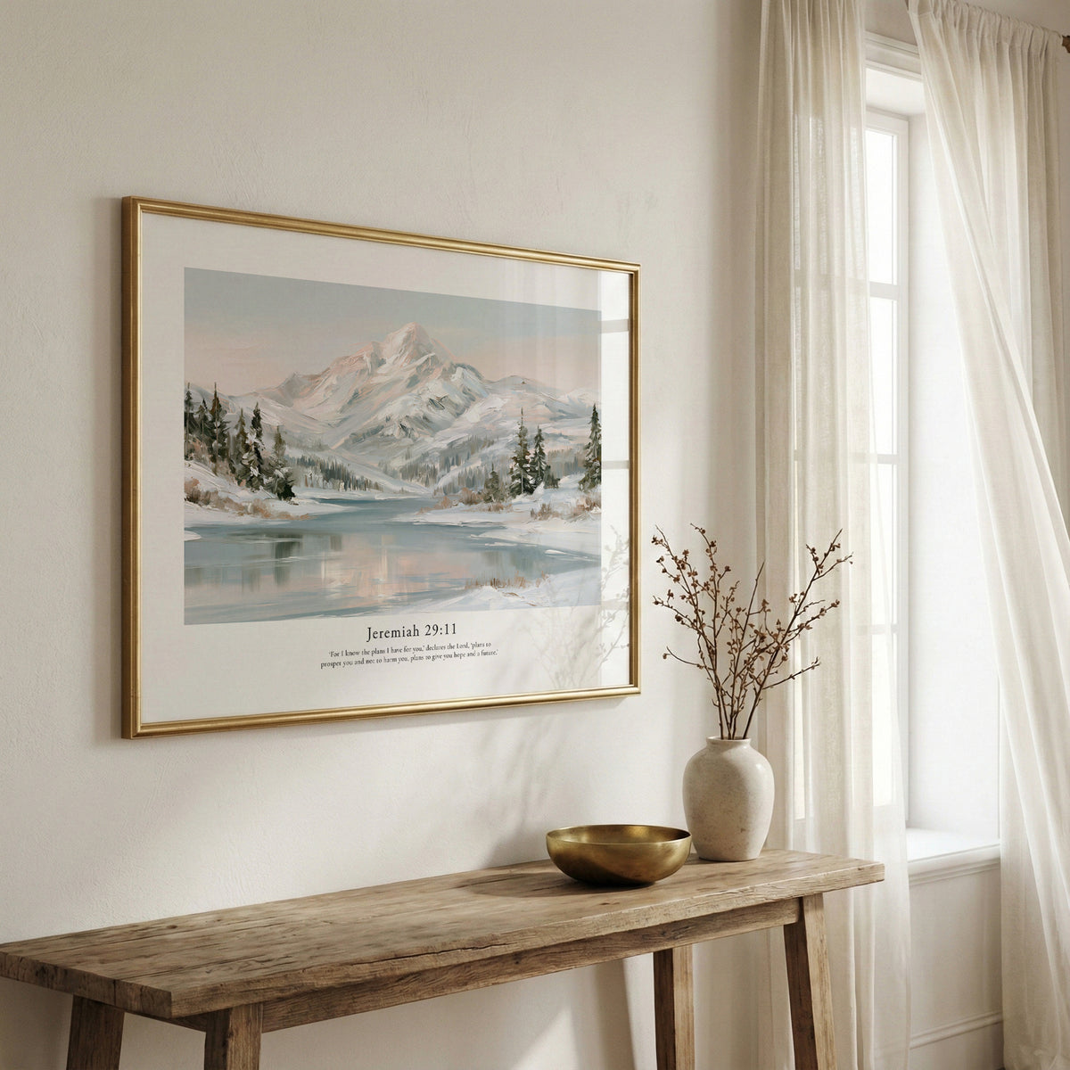 Jeremiah 29:11 Contemporary Christian Wall Art | Horizontal