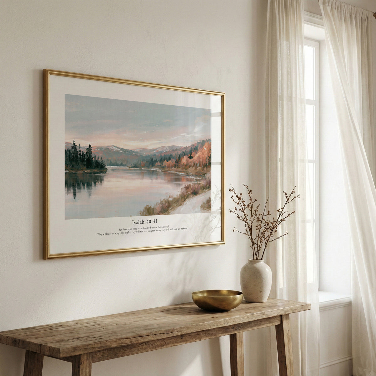 Isaiah 40:31 Contemporary Christian Wall Art