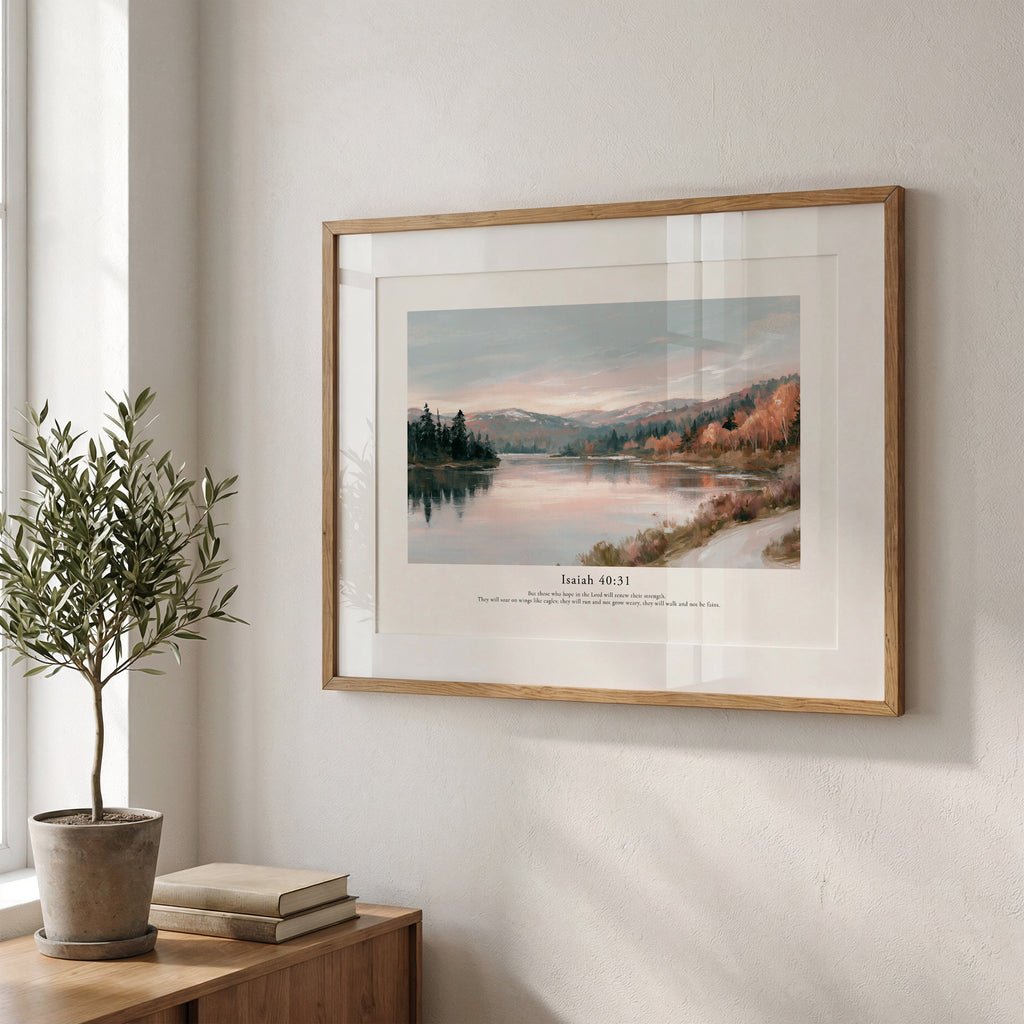 Isaiah 40:31 Contemporary Christian Wall Art