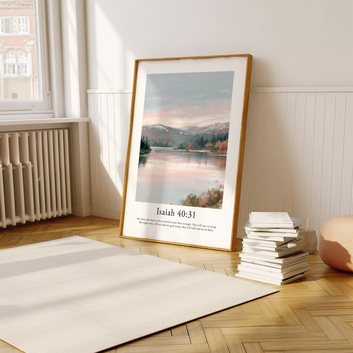 Isaiah 40:31 Contemporary Christian Wall Art | Portrait