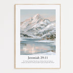 Jeremiah 29:11 Contemporary Christian Wall Art | Portrait