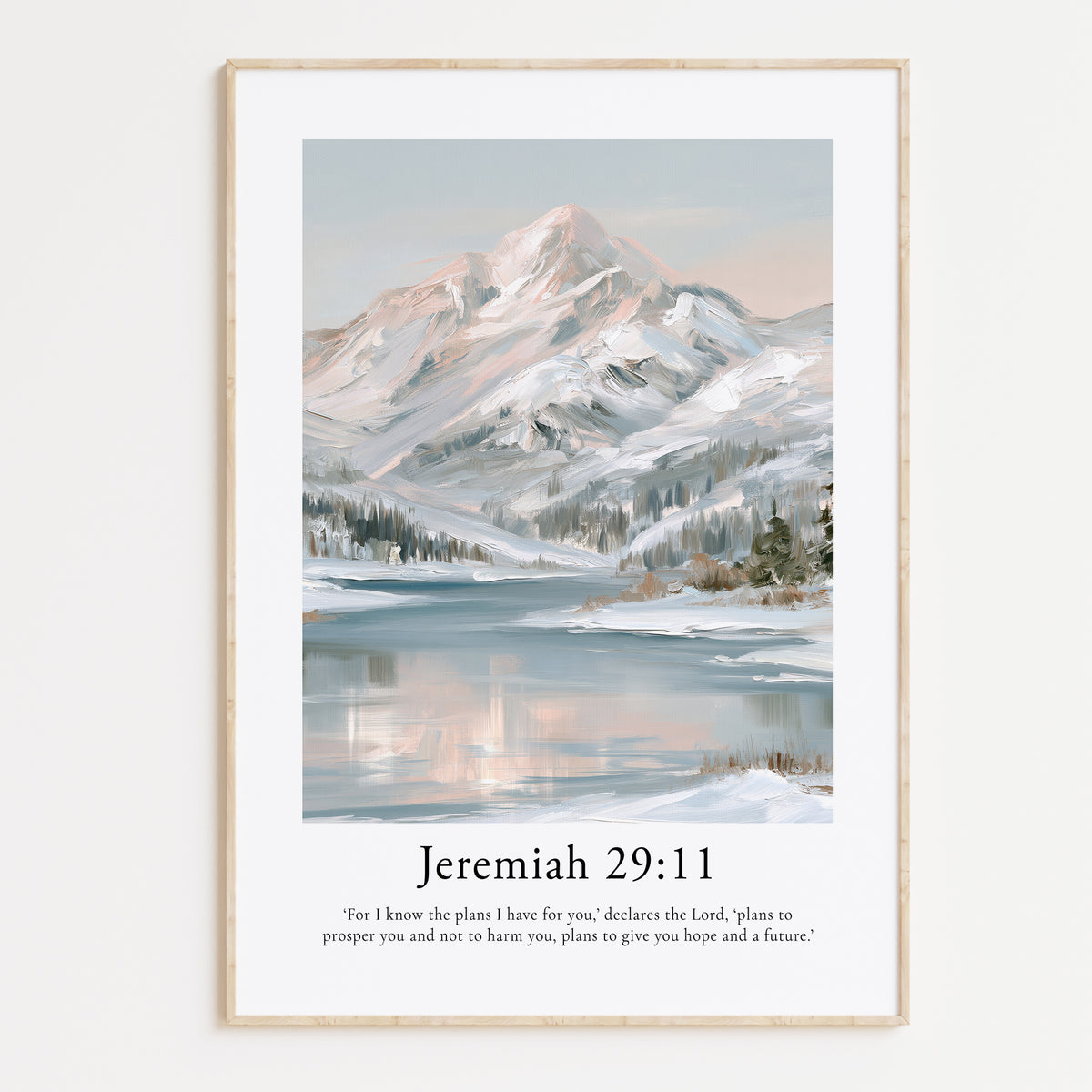 Jeremiah 29:11 Contemporary Christian Wall Art | Portrait