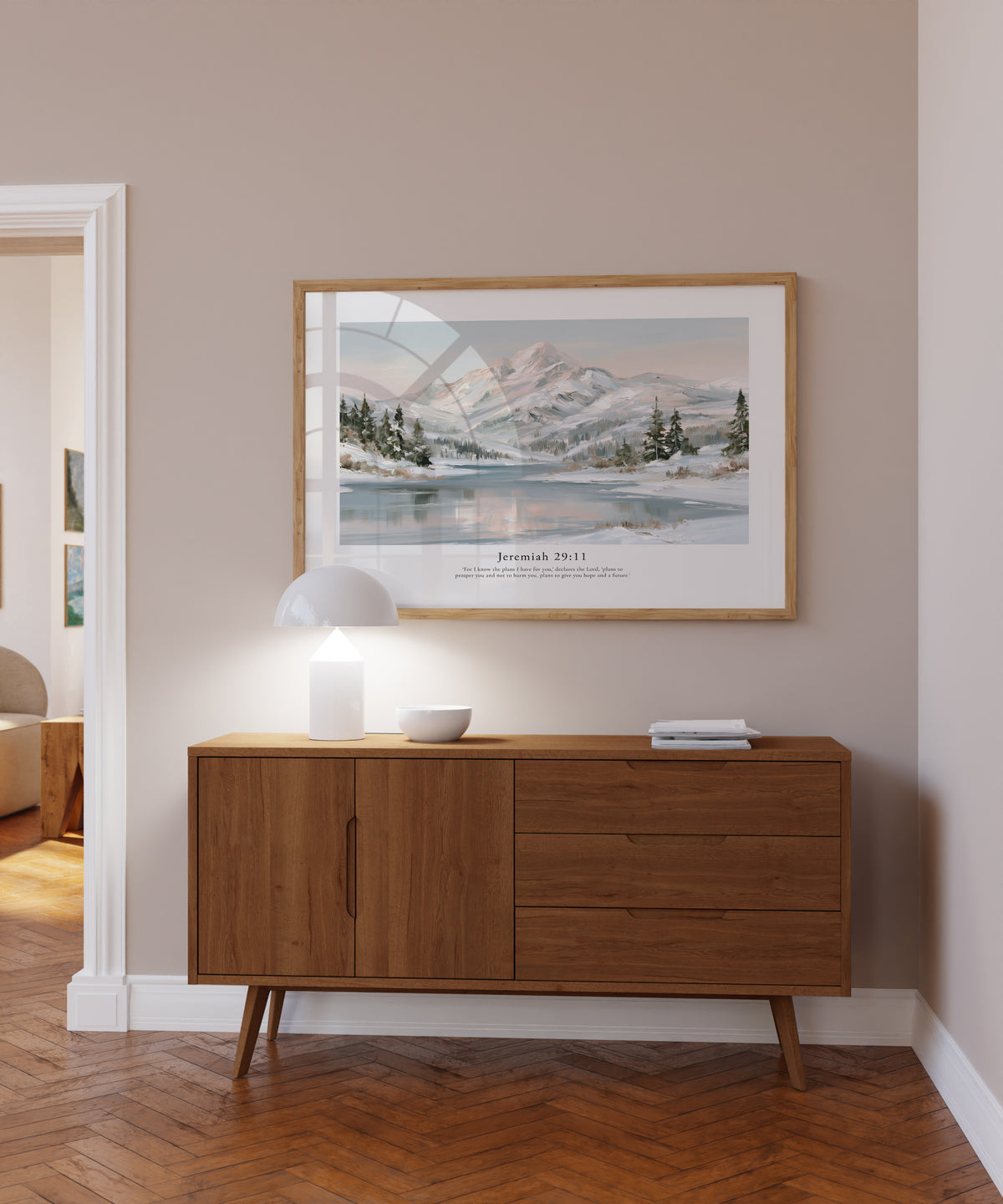 Jeremiah 29:11 Contemporary Christian Wall Art | Horizontal
