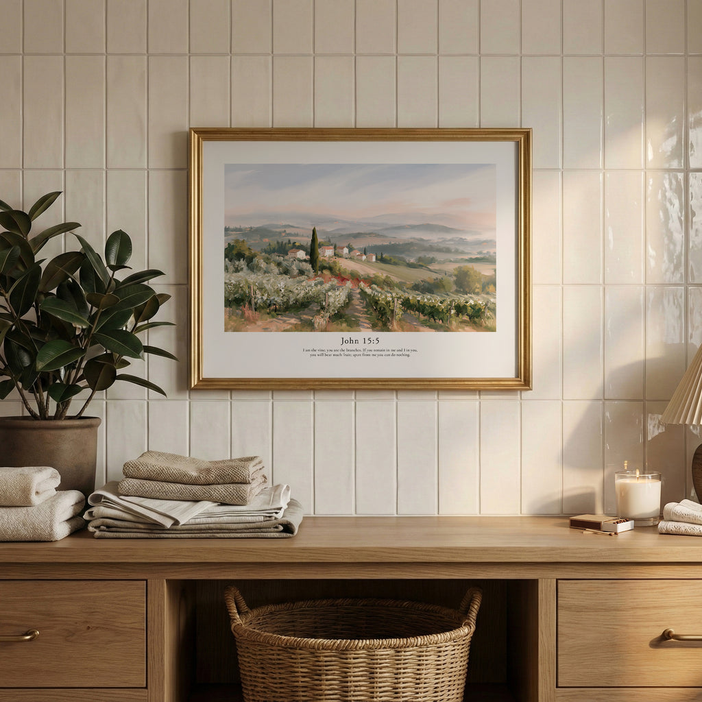 John 15:5 Contemporary Christian Wall Art | Horizontal