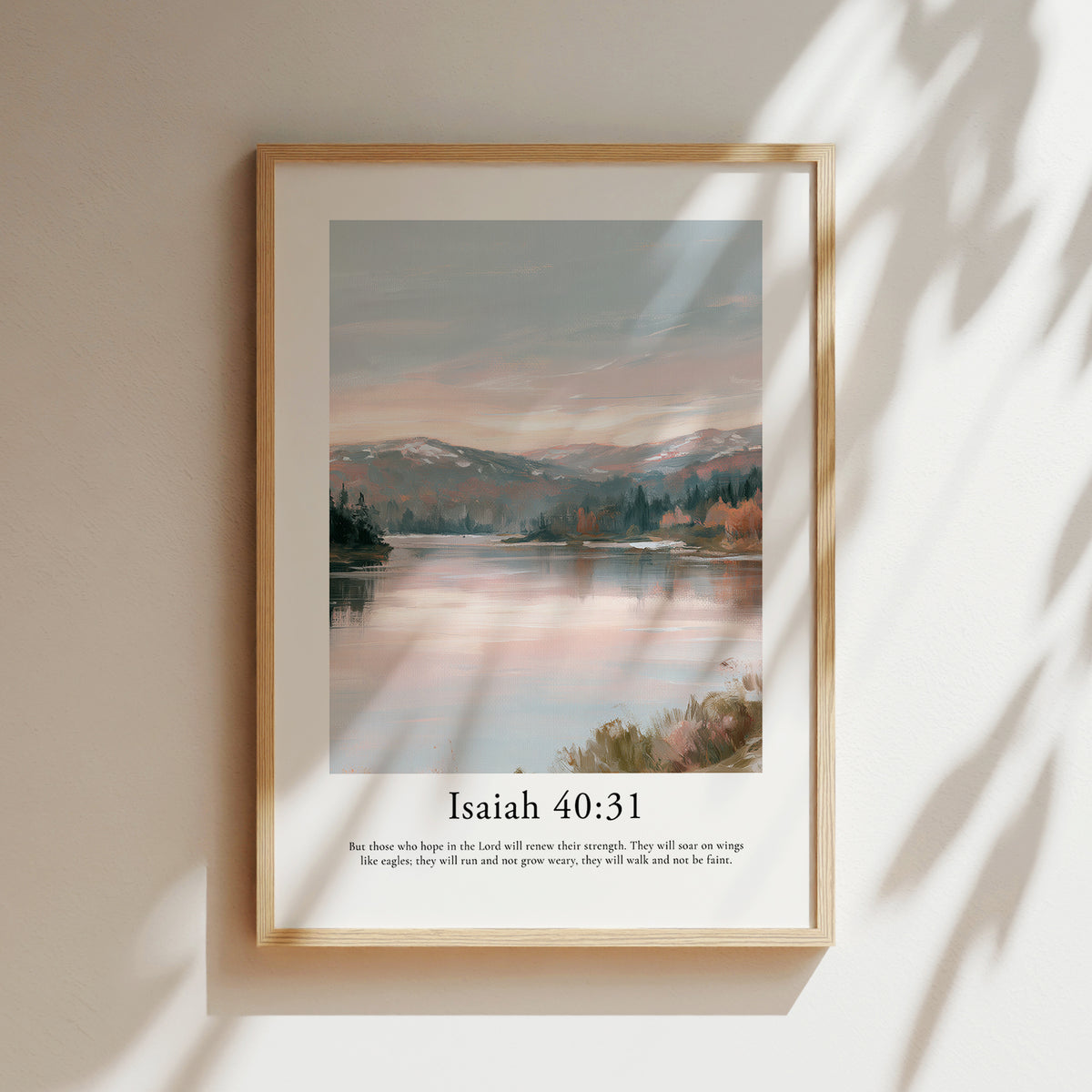 Isaiah 40:31 Contemporary Christian Wall Art | Portrait