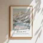 Jeremiah 29:11 Contemporary Christian Wall Art | Portrait