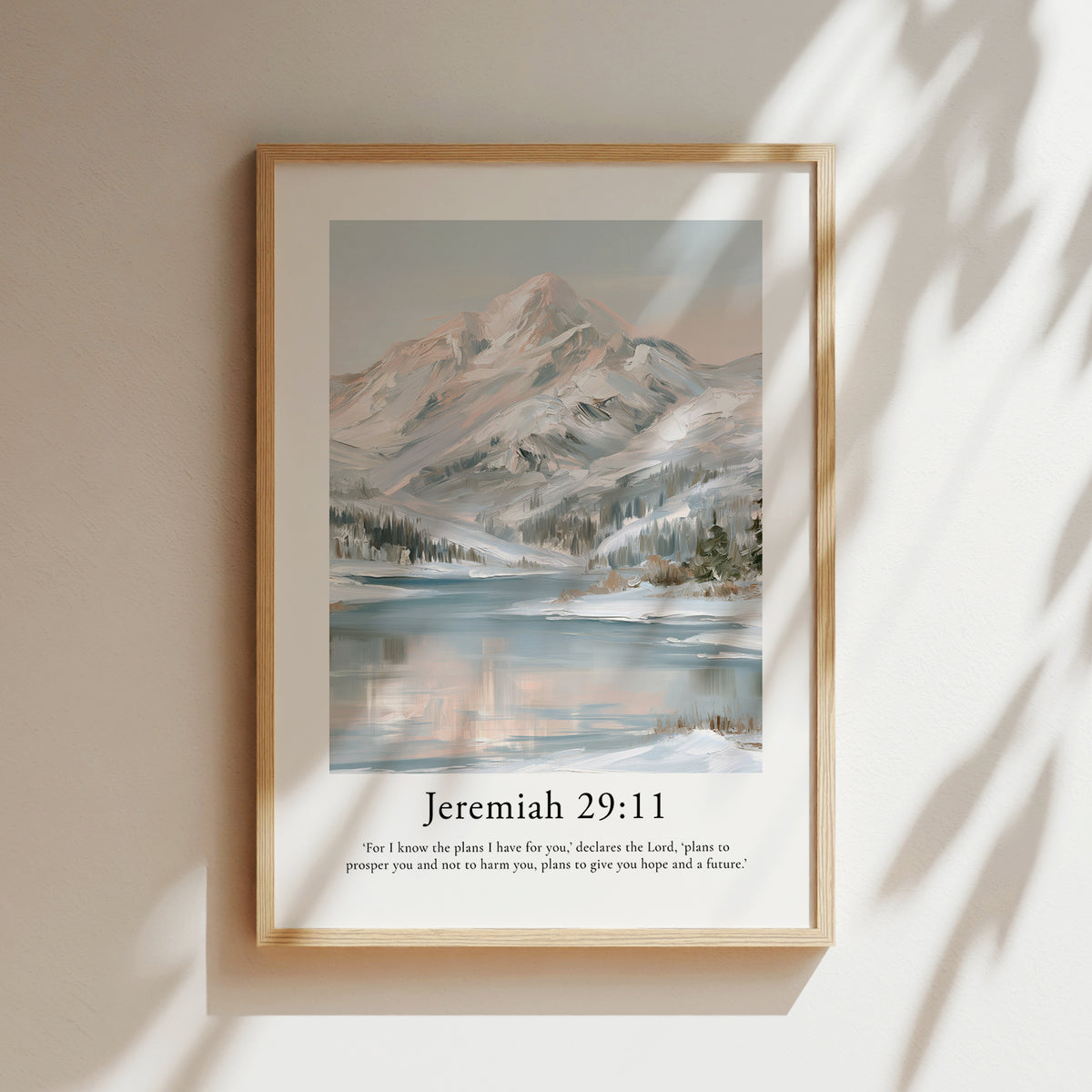 Jeremiah 29:11 Contemporary Christian Wall Art | Portrait