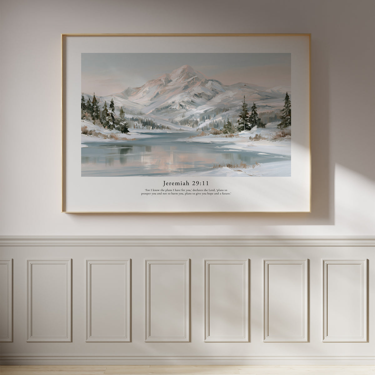 Jeremiah 29:11 Contemporary Christian Wall Art | Horizontal