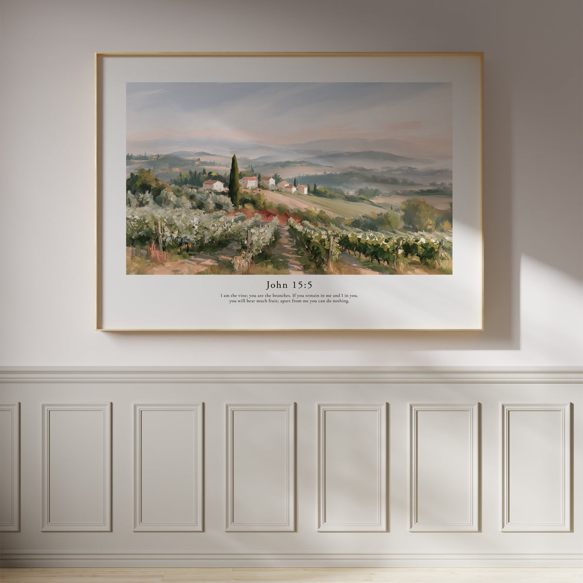 John 15:5 Contemporary Christian Wall Art | Horizontal