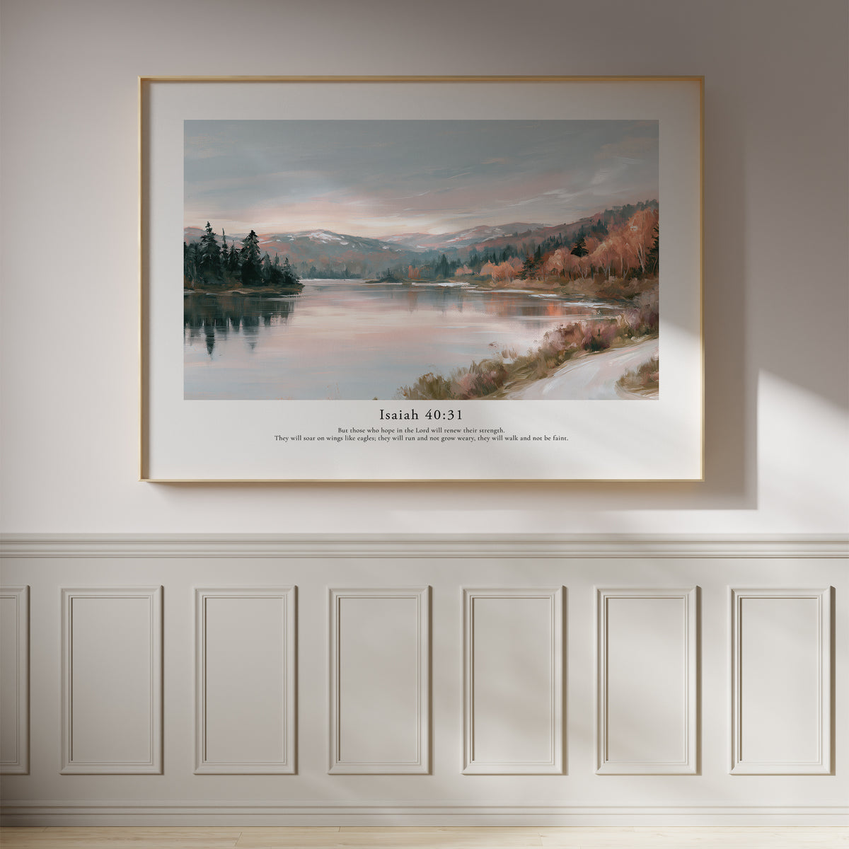 Isaiah 40:31 Contemporary Christian Wall Art