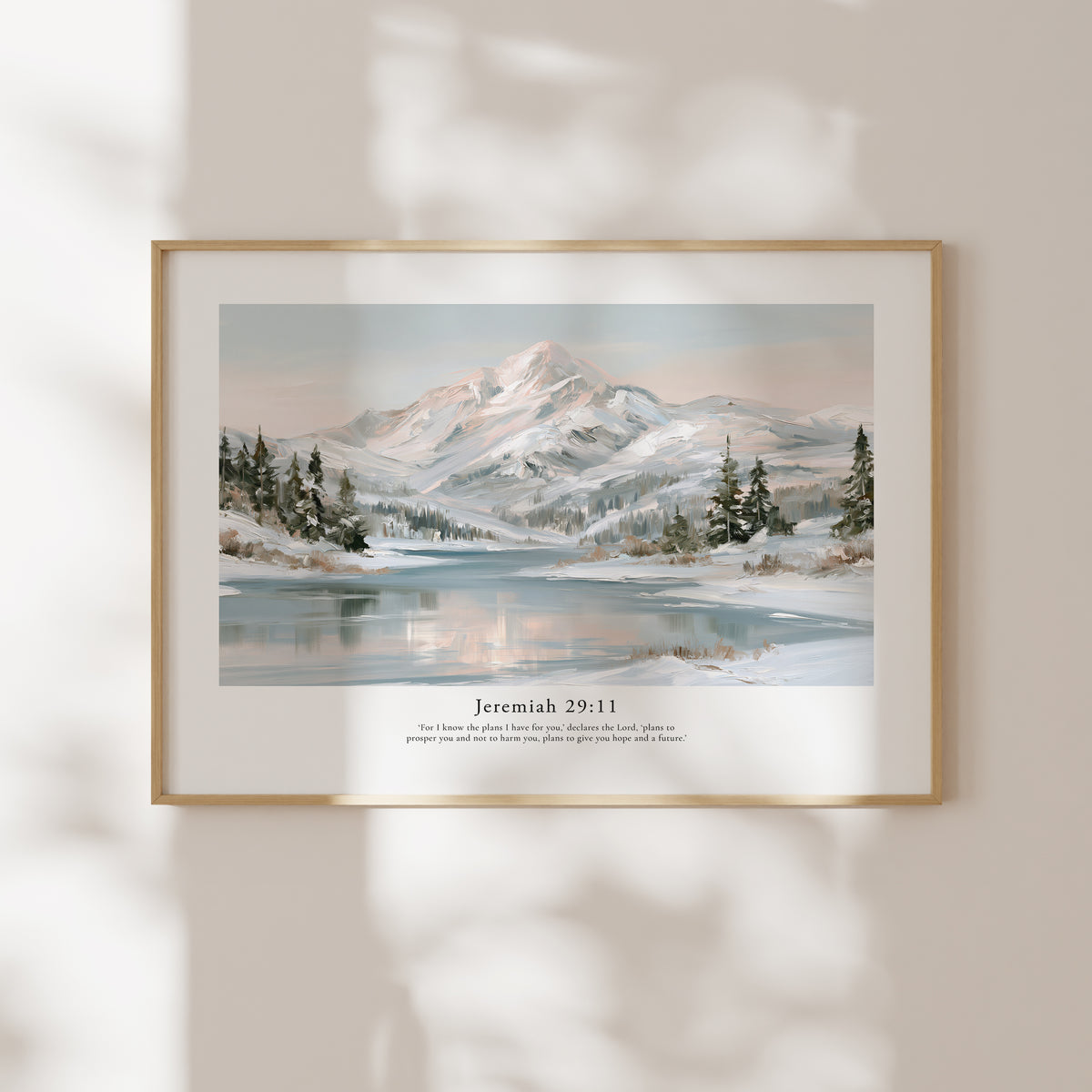 Jeremiah 29:11 Contemporary Christian Wall Art | Horizontal