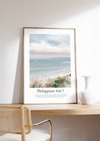 Philippians 4:6-7 Contemporary Christian Wall Art | Contemporary