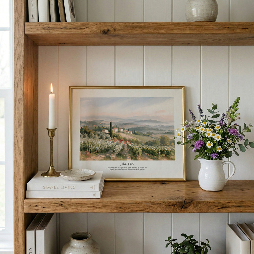 John 15:5 Contemporary Christian Wall Art | Horizontal