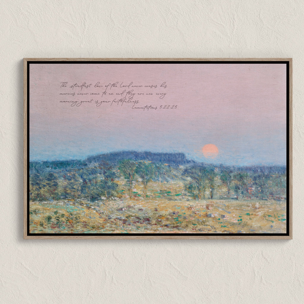 Lamentations 3:22-23 | Framed Canvas