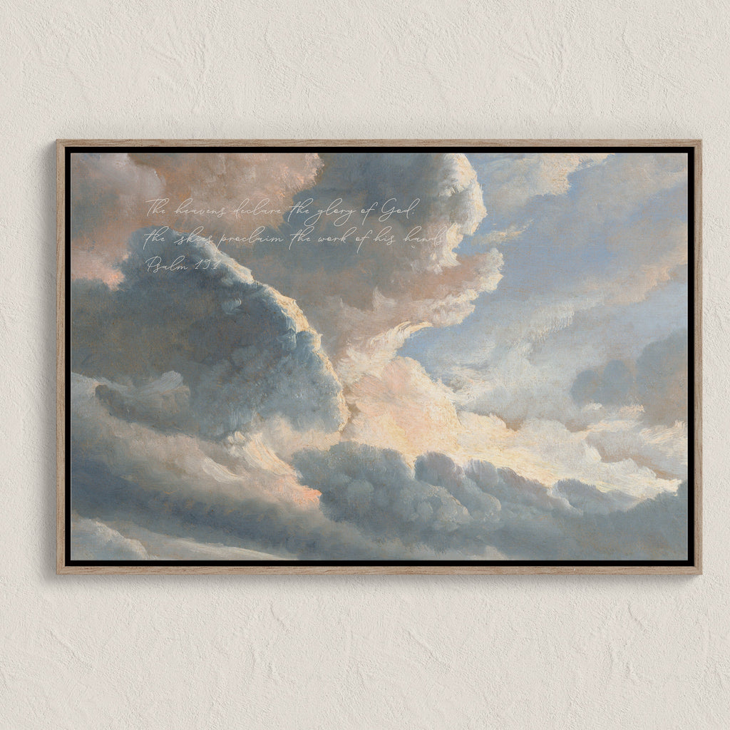 Psalm 19:1 | Framed Canvas
