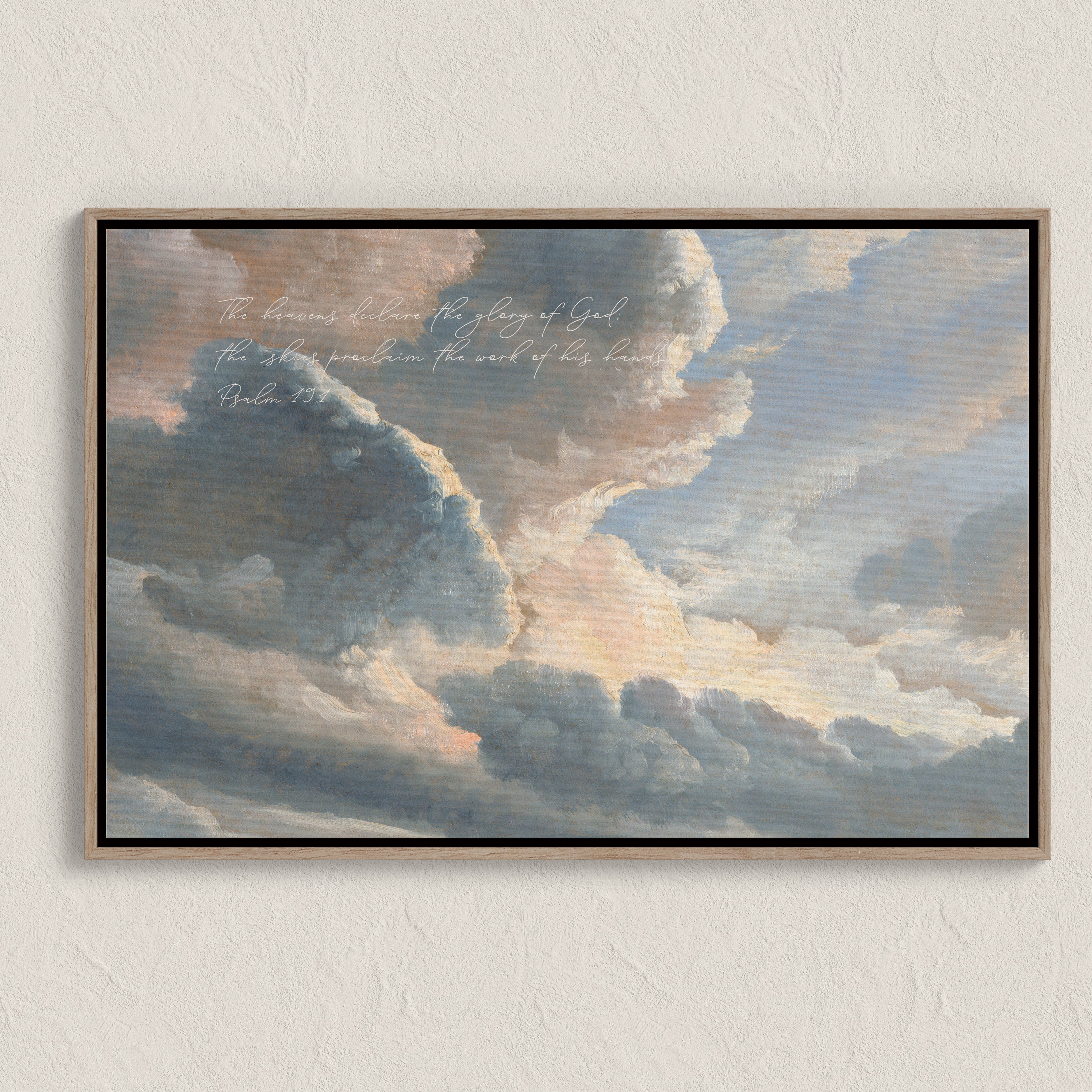 Psalm 19:1 | Framed Canvas