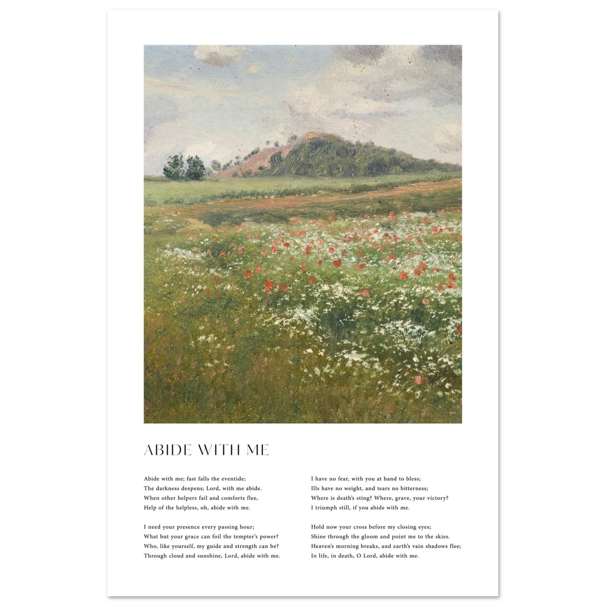 Abide With Me Print - The Christian Art Company